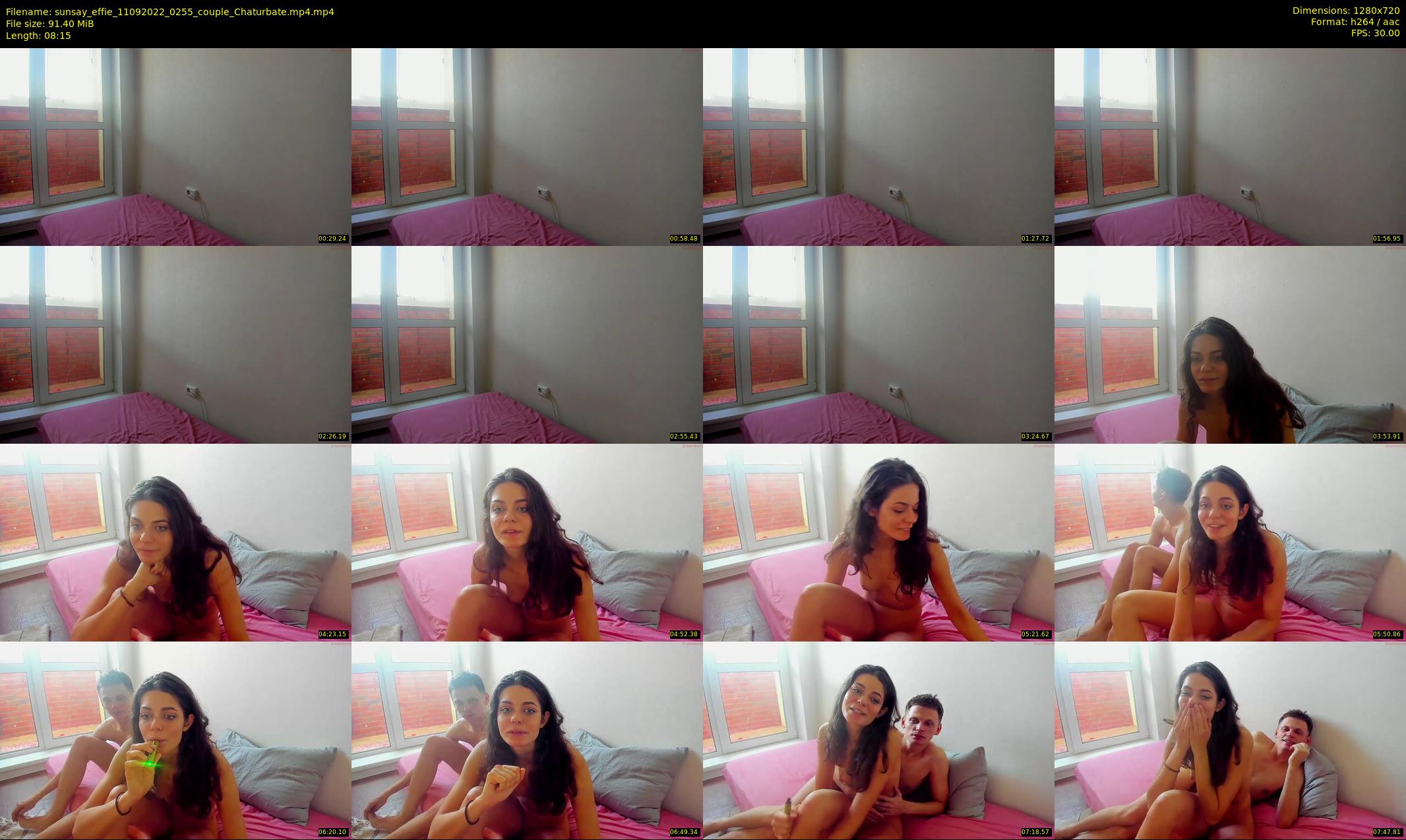 sunsay_effie — 9 minute Chaturbate couple cam show recording, 720p, Sep 11, 2022