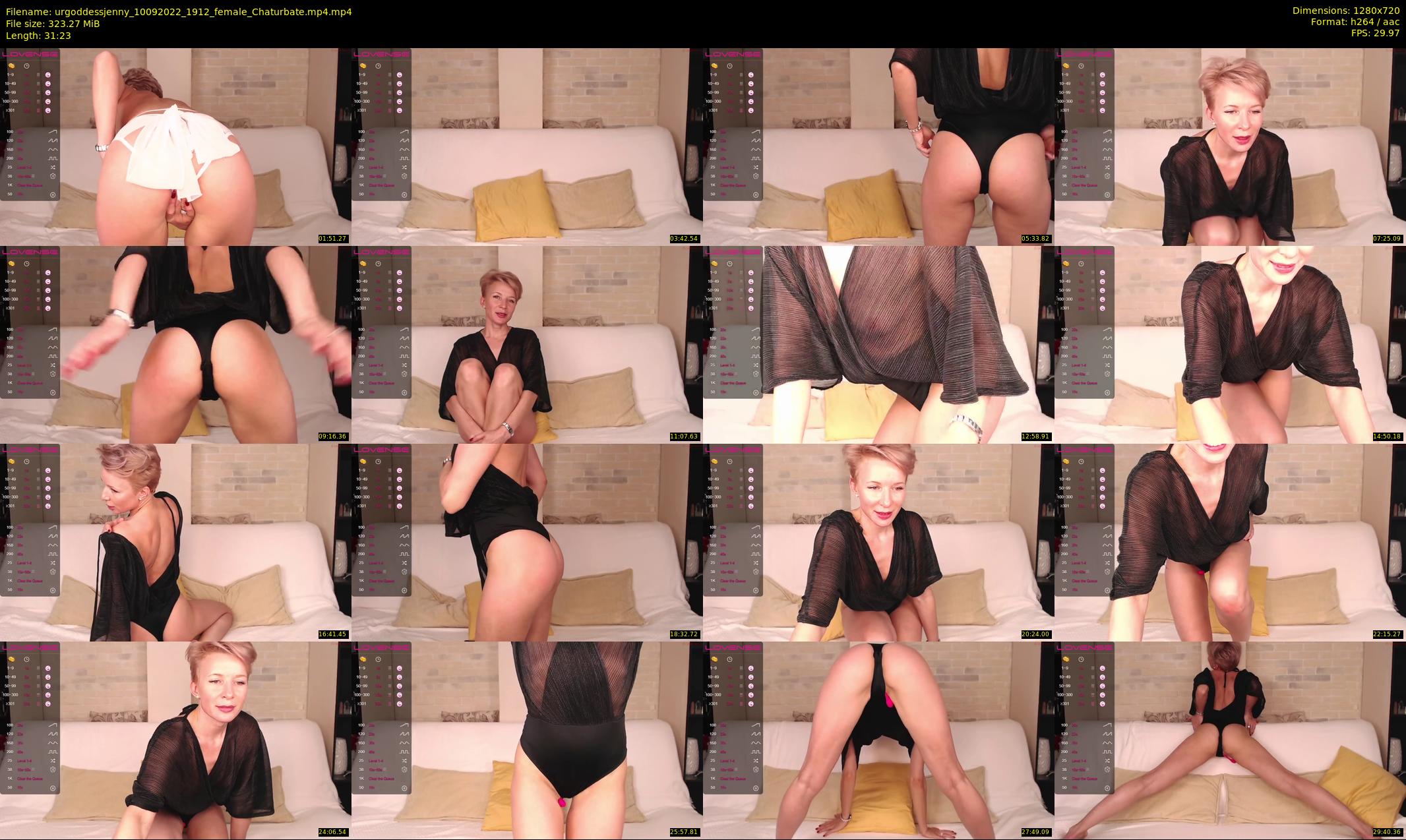 urgoddessjenny — 32 minute Chaturbate female cam show recording, 720p, Sep 10, 2022