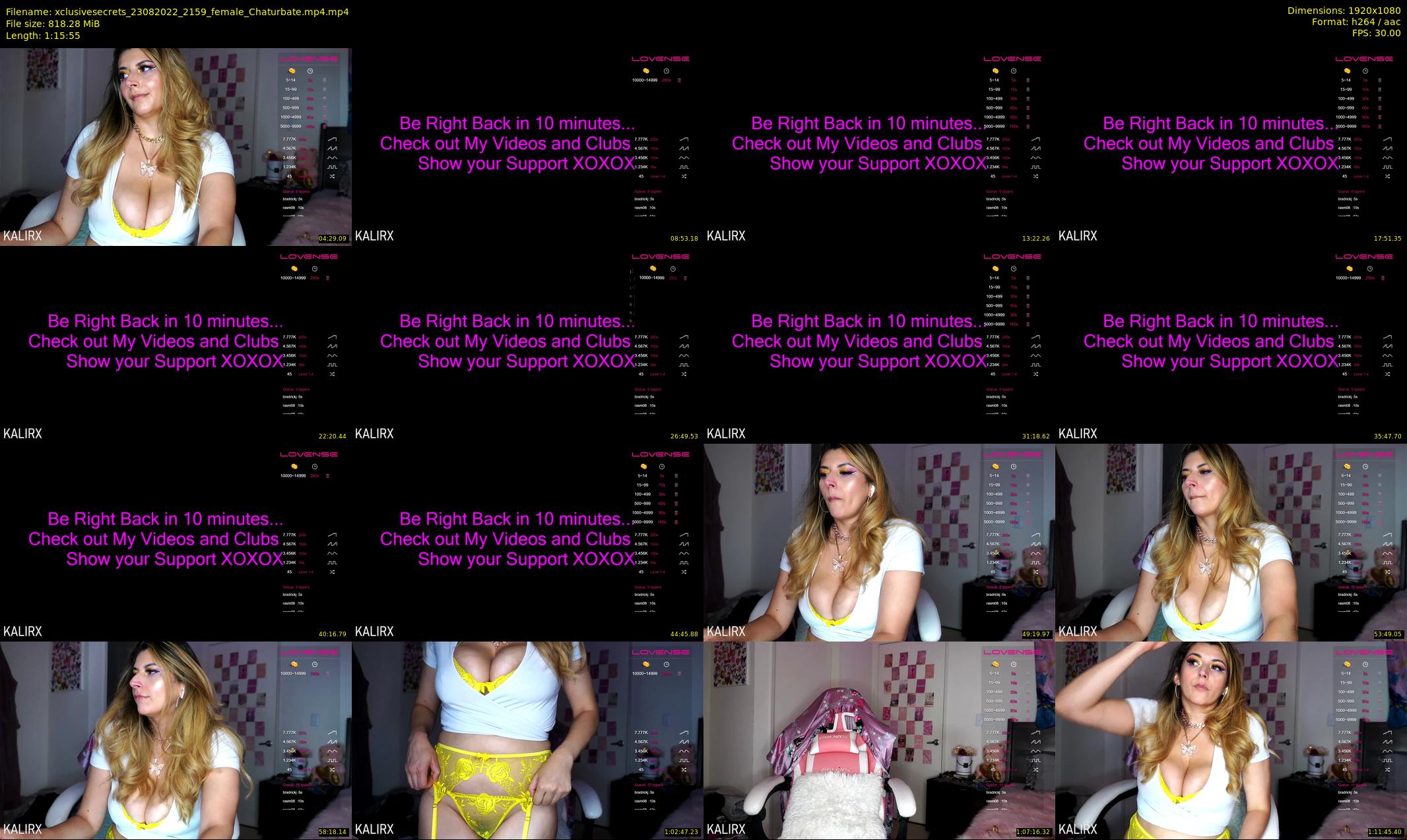 xclusivesecrets — 76 minute Chaturbate female cam show recording, 1080p, Aug 23, 2022