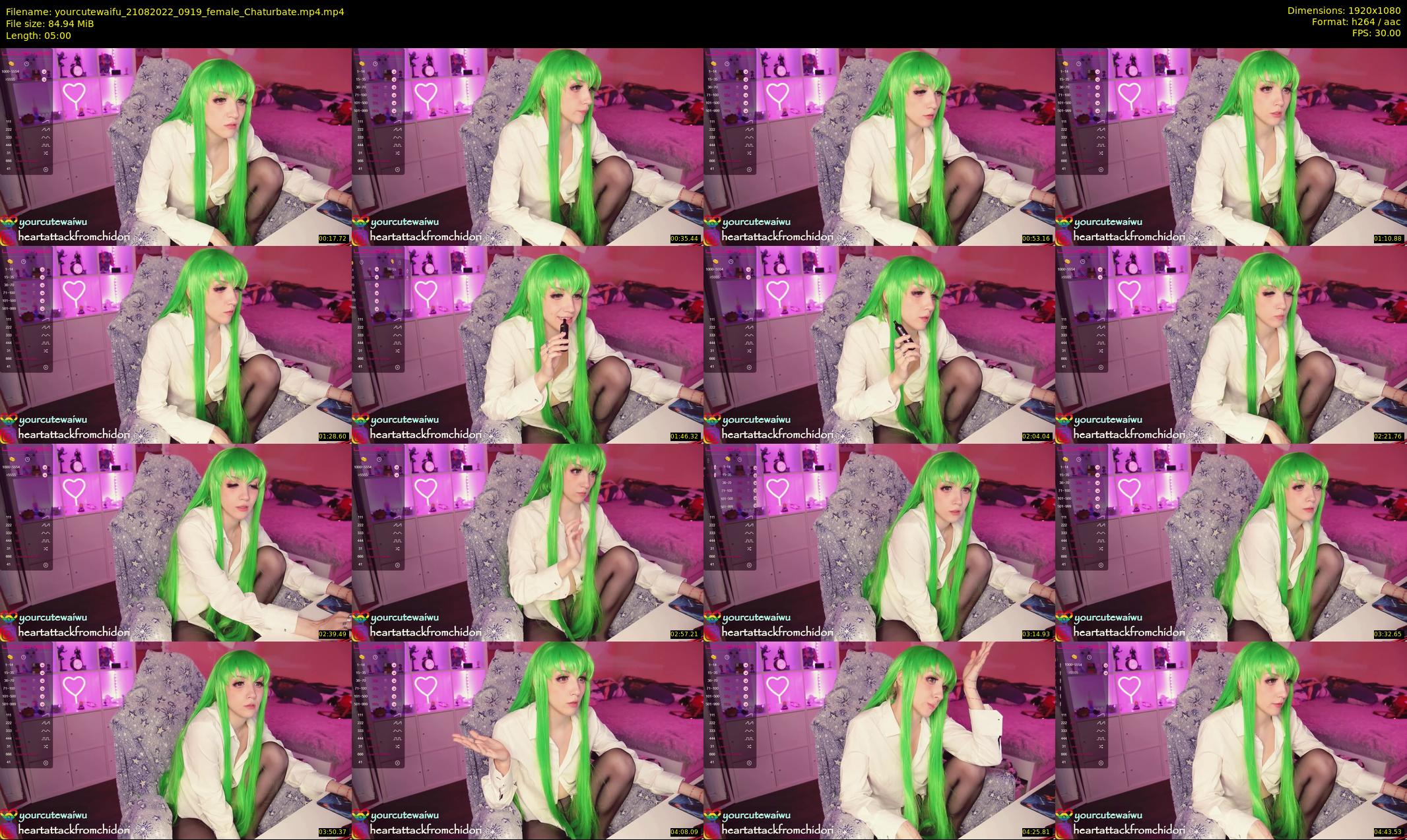 yourcutewaifu — 5 minute Chaturbate female cam show recording, 1080p, Aug 21, 2022