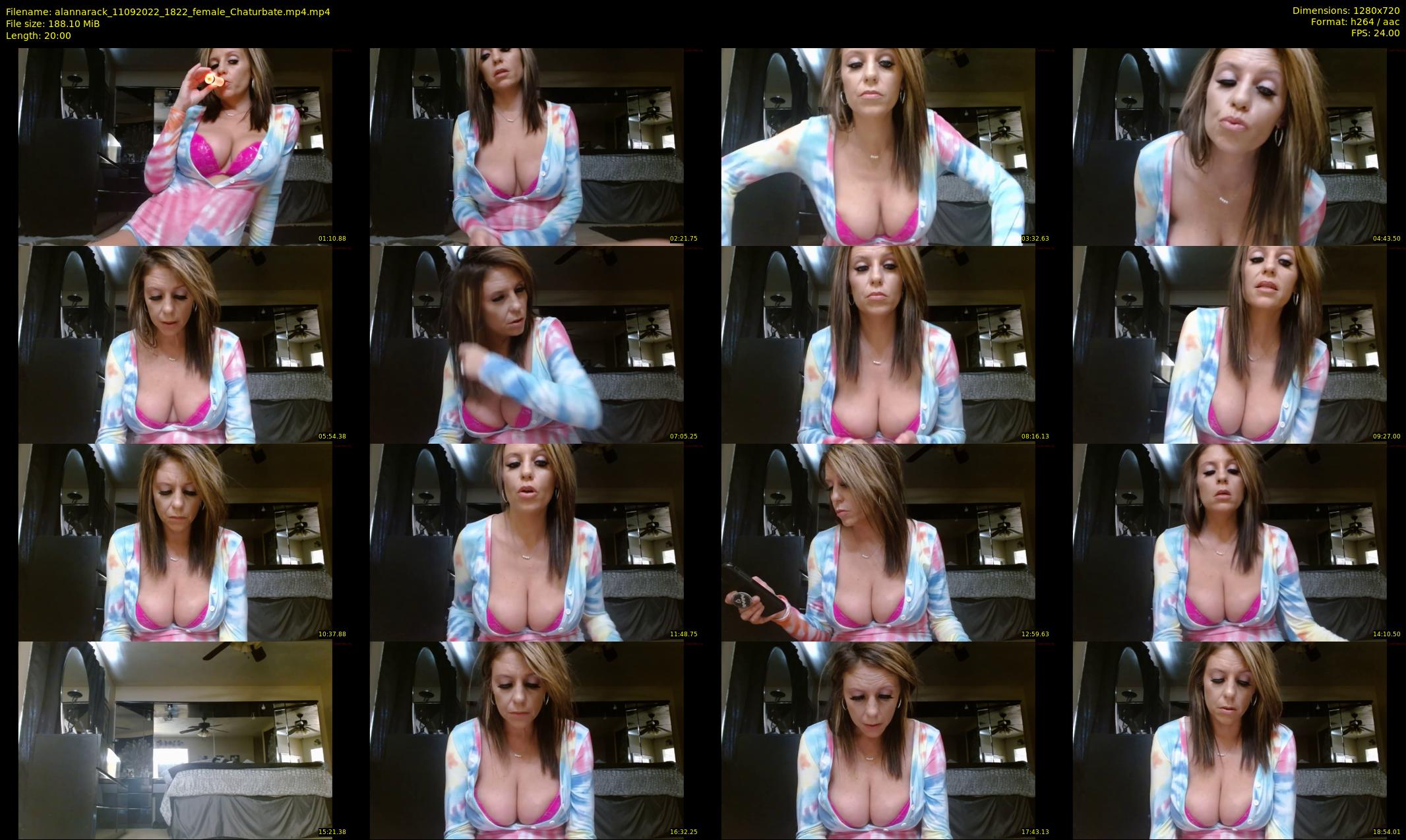 alannarack — 20 minute Chaturbate female cam show recording, 720p, Sep 11, 2022