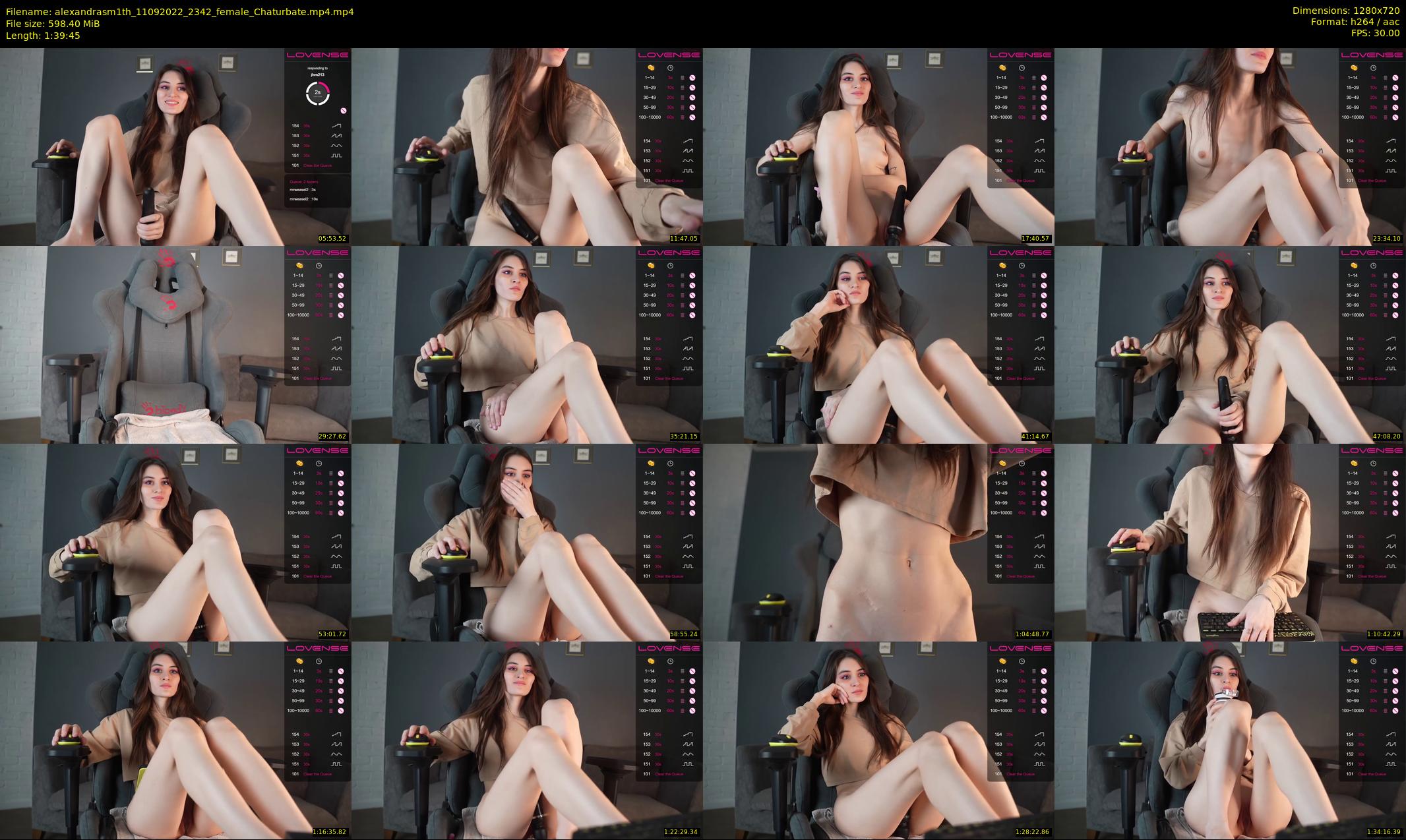 alexandrasm1th — 100 minute Chaturbate female cam show recording, 720p, Sep 11, 2022