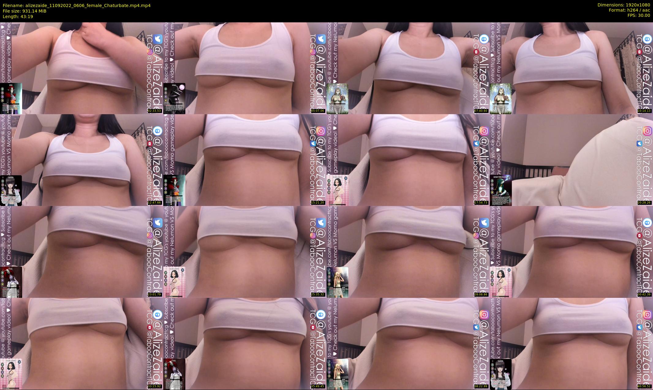 alizezaide — 44 minute Chaturbate female cam show recording, 1080p, Sep 11, 2022