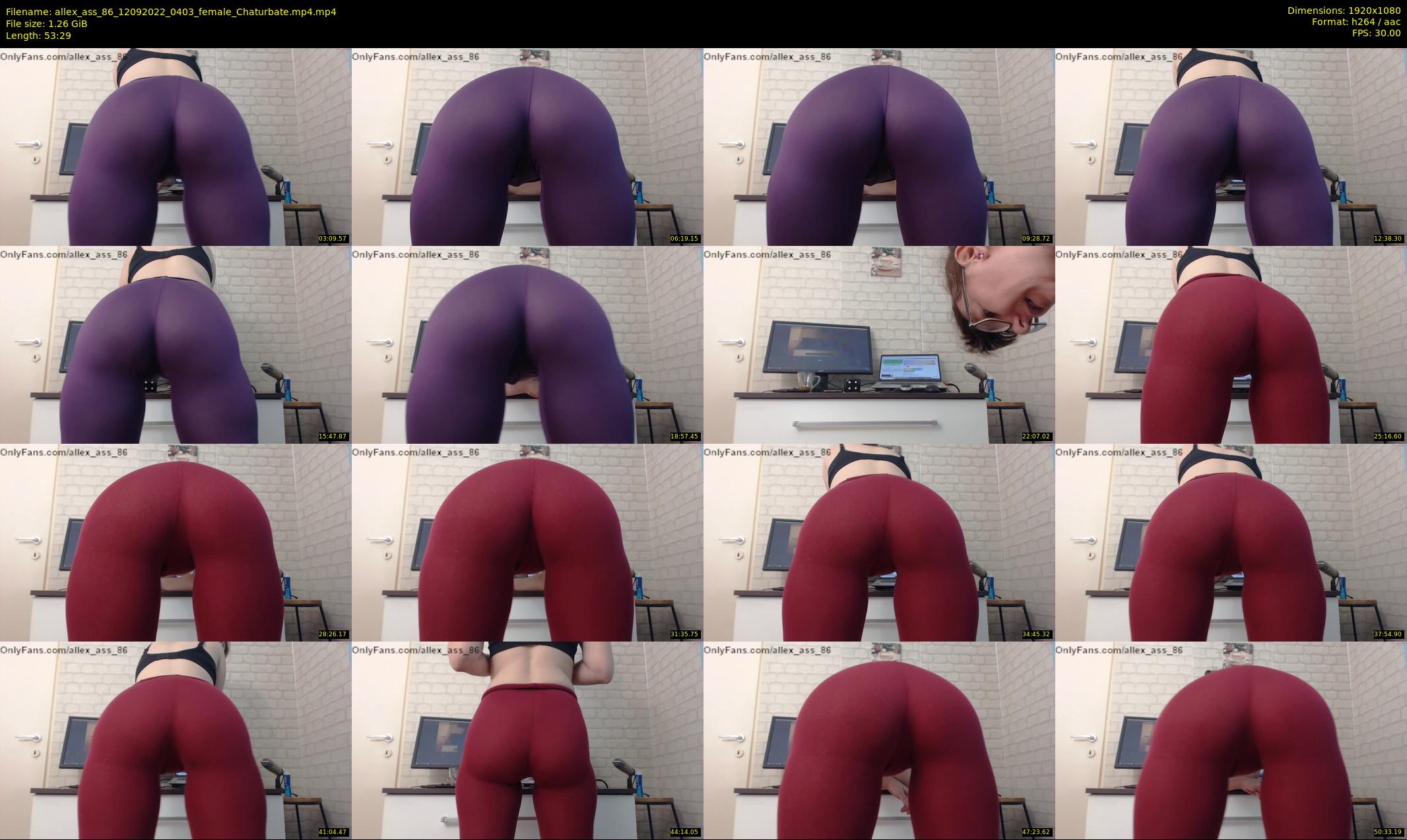 allex_ass_86 — 54 minute Chaturbate female cam show recording, 1080p, Sep 12, 2022