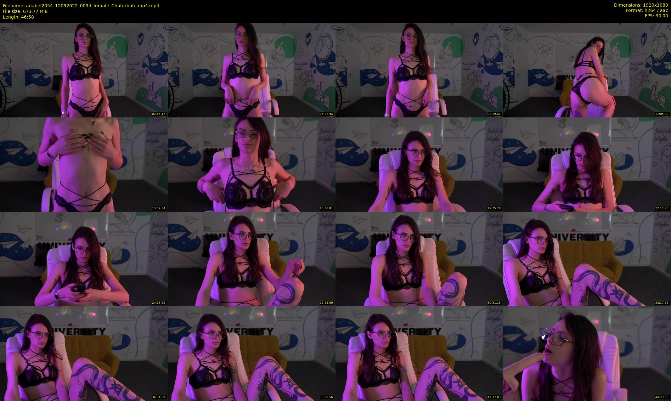 anabel2054 — 47 minute Chaturbate female cam show recording, 1080p, Sep 12, 2022