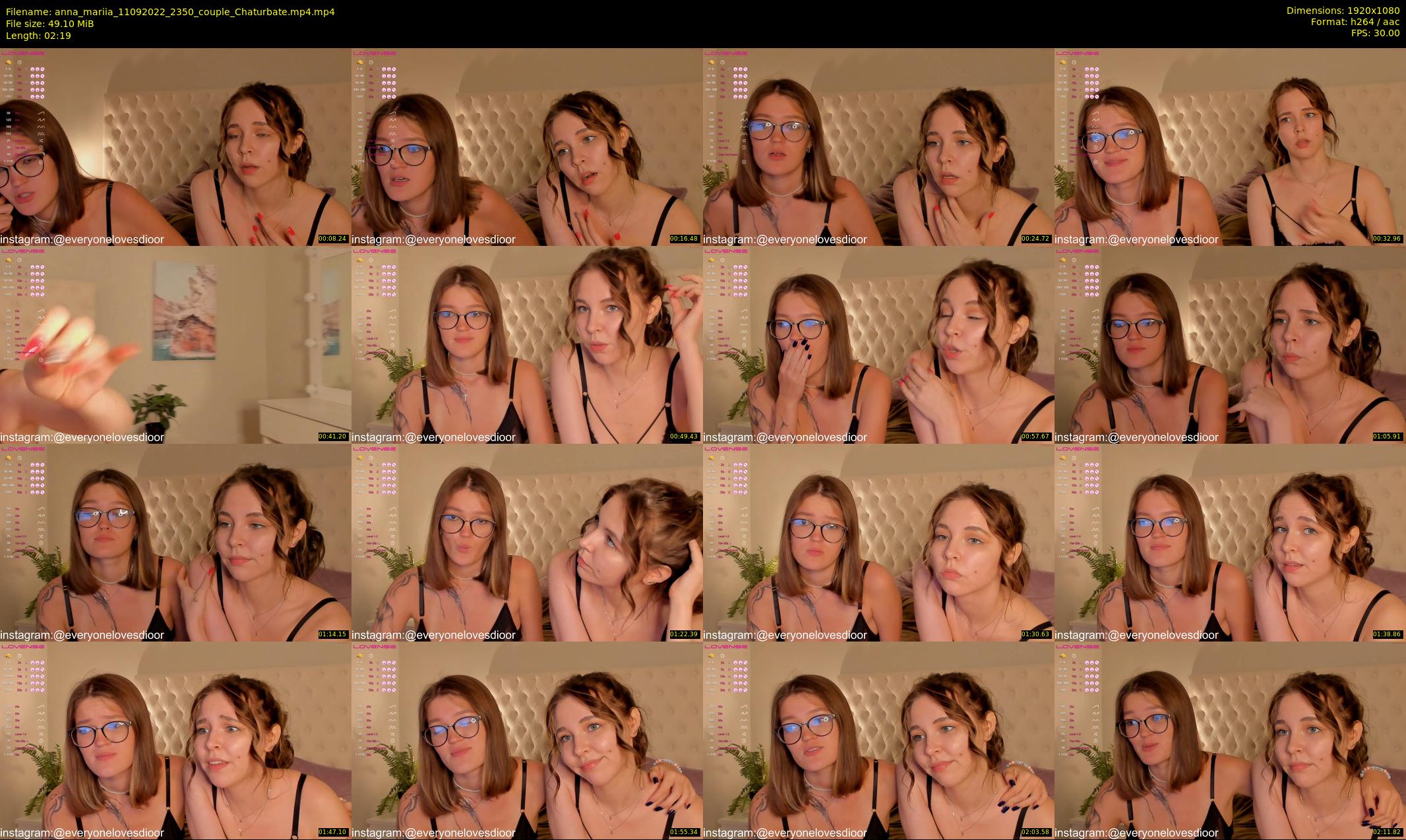 anna_mariia — 3 minute Chaturbate couple cam show recording, 1080p, Sep 11, 2022