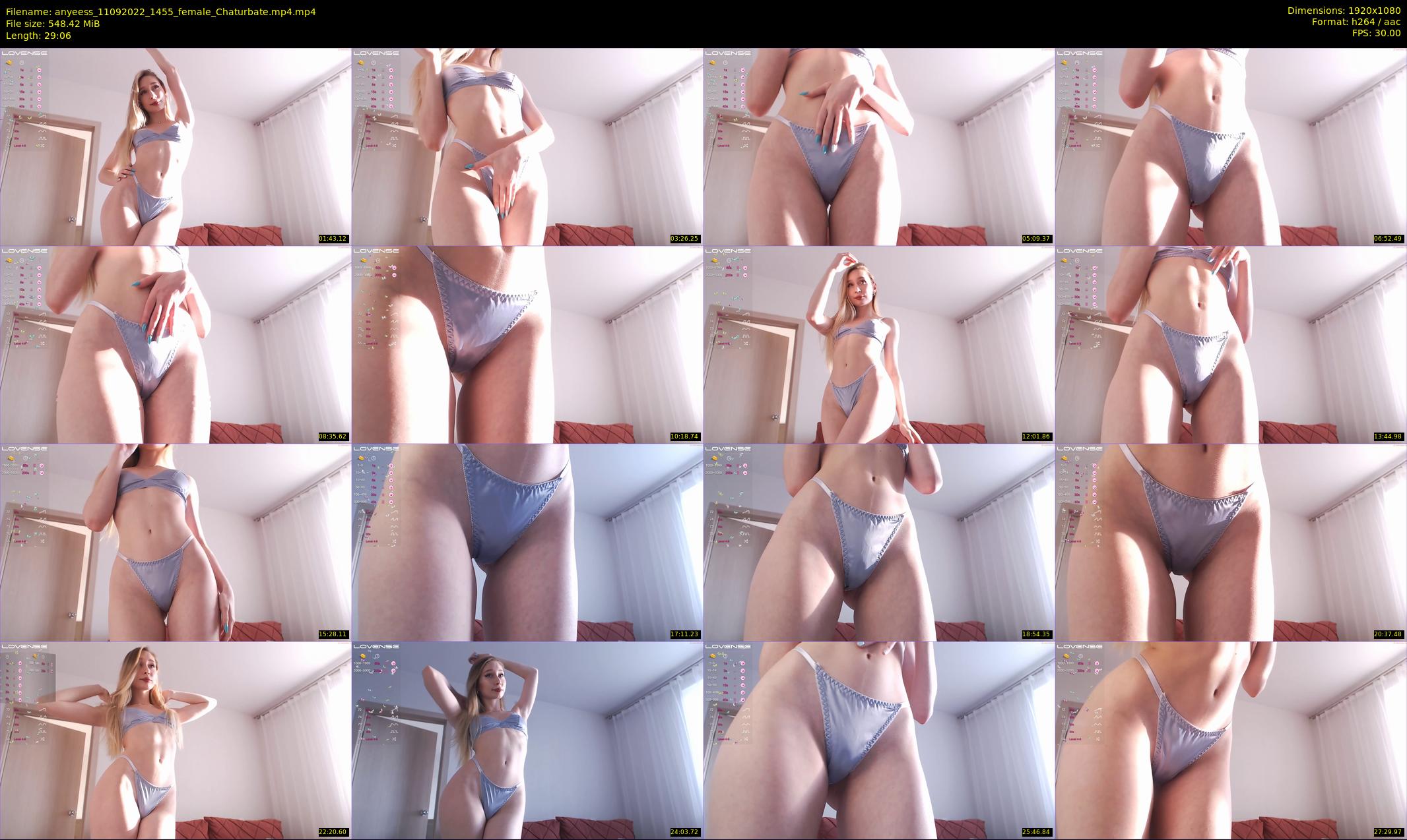anyeess — 30 minute Chaturbate female cam show recording, 1080p, Sep 11, 2022