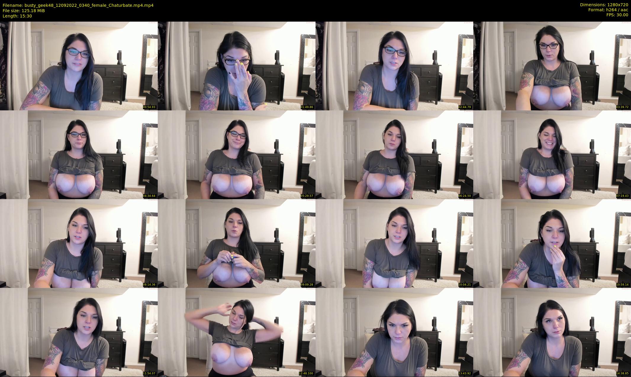 busty_geek48 — 16 minute Chaturbate female cam show recording, 720p, Sep 12, 2022