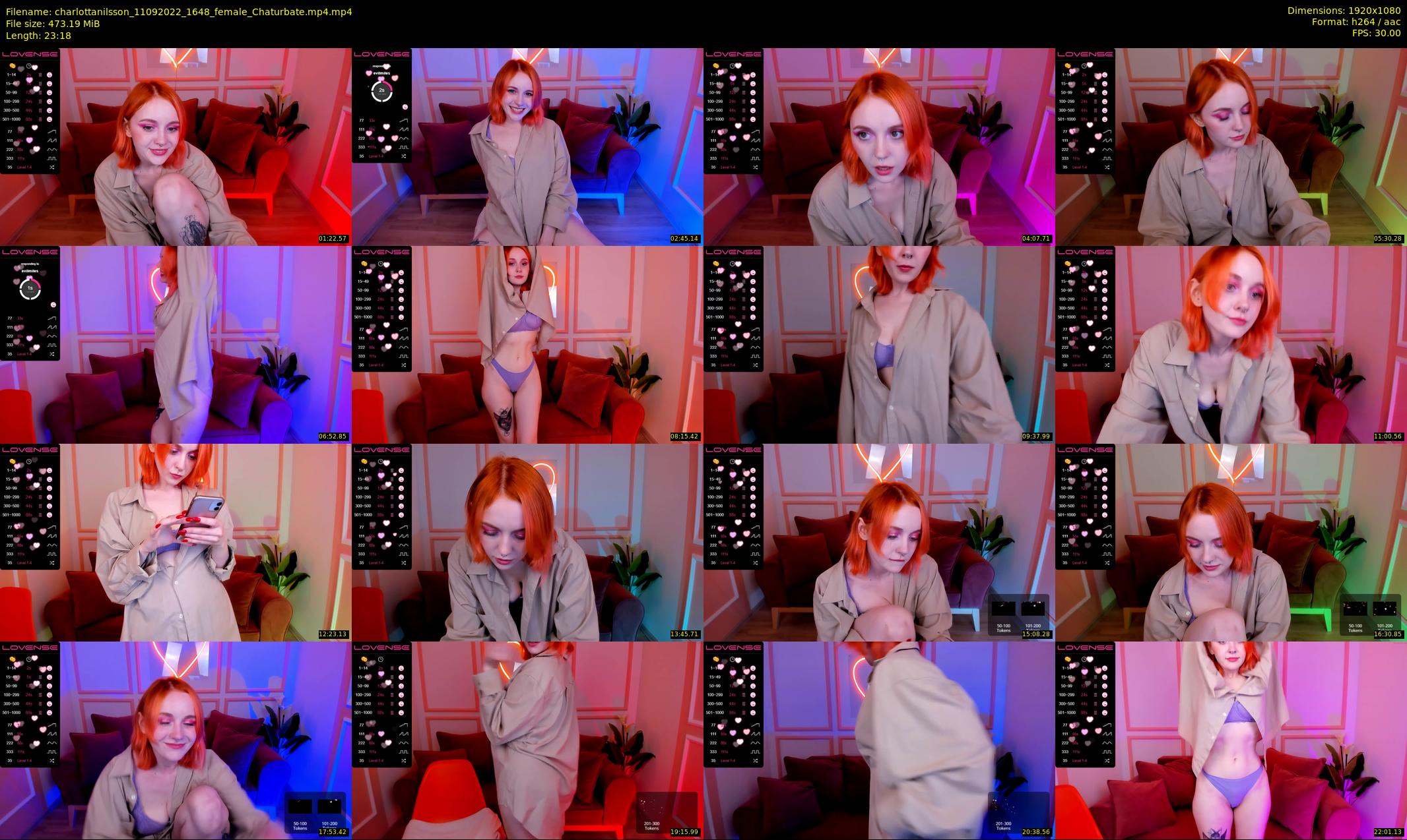 charlottanilsson — 24 minute Chaturbate female cam show recording, 1080p, Sep 11, 2022