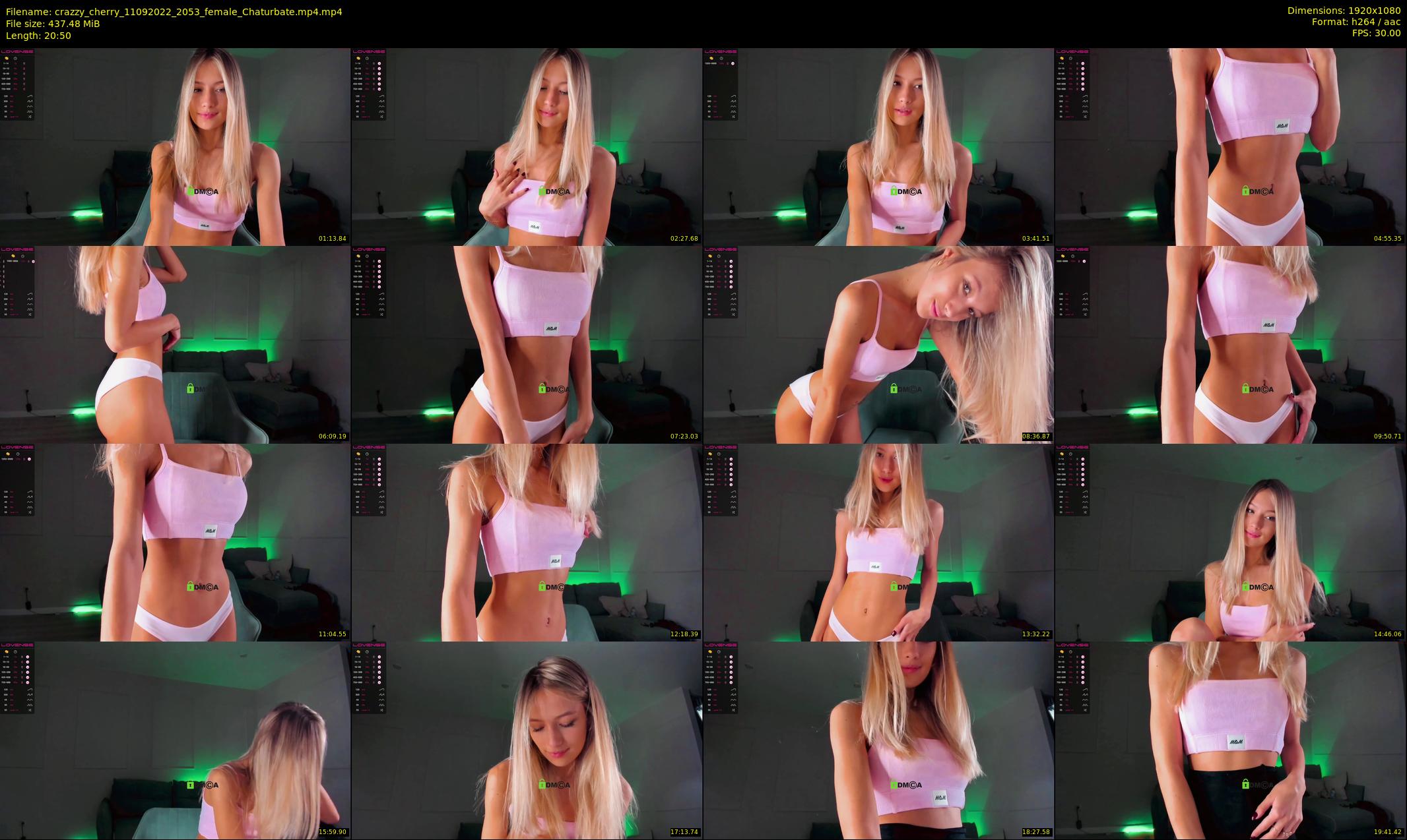 crazzy_cherry — 21 minute Chaturbate female cam show recording, 1080p, Sep 11, 2022