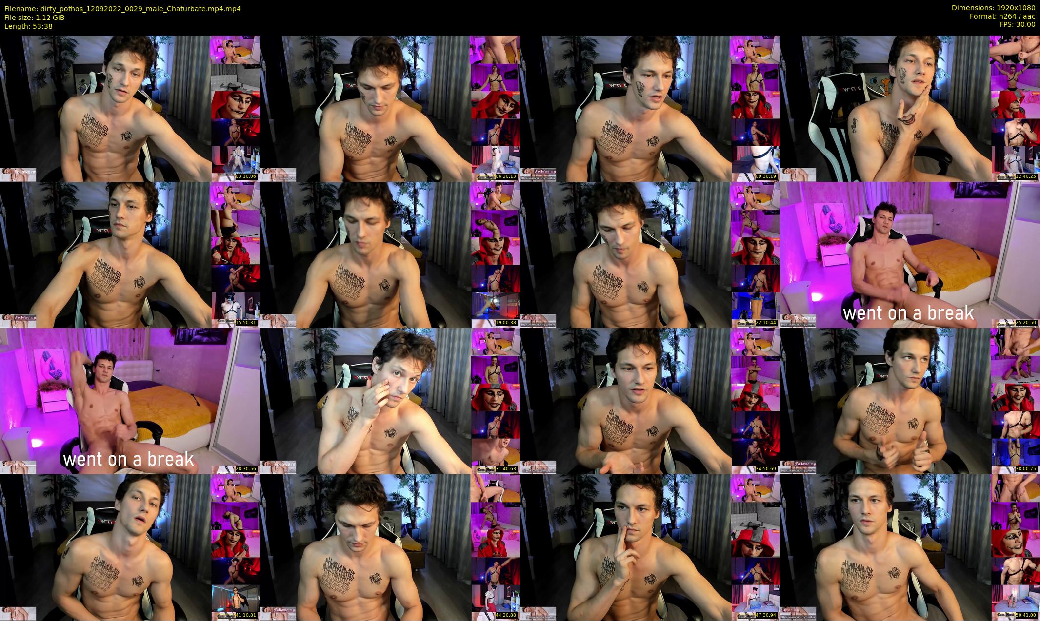 dirty_pothos — 54 minute Chaturbate male cam show recording, 1080p, Sep 12, 2022