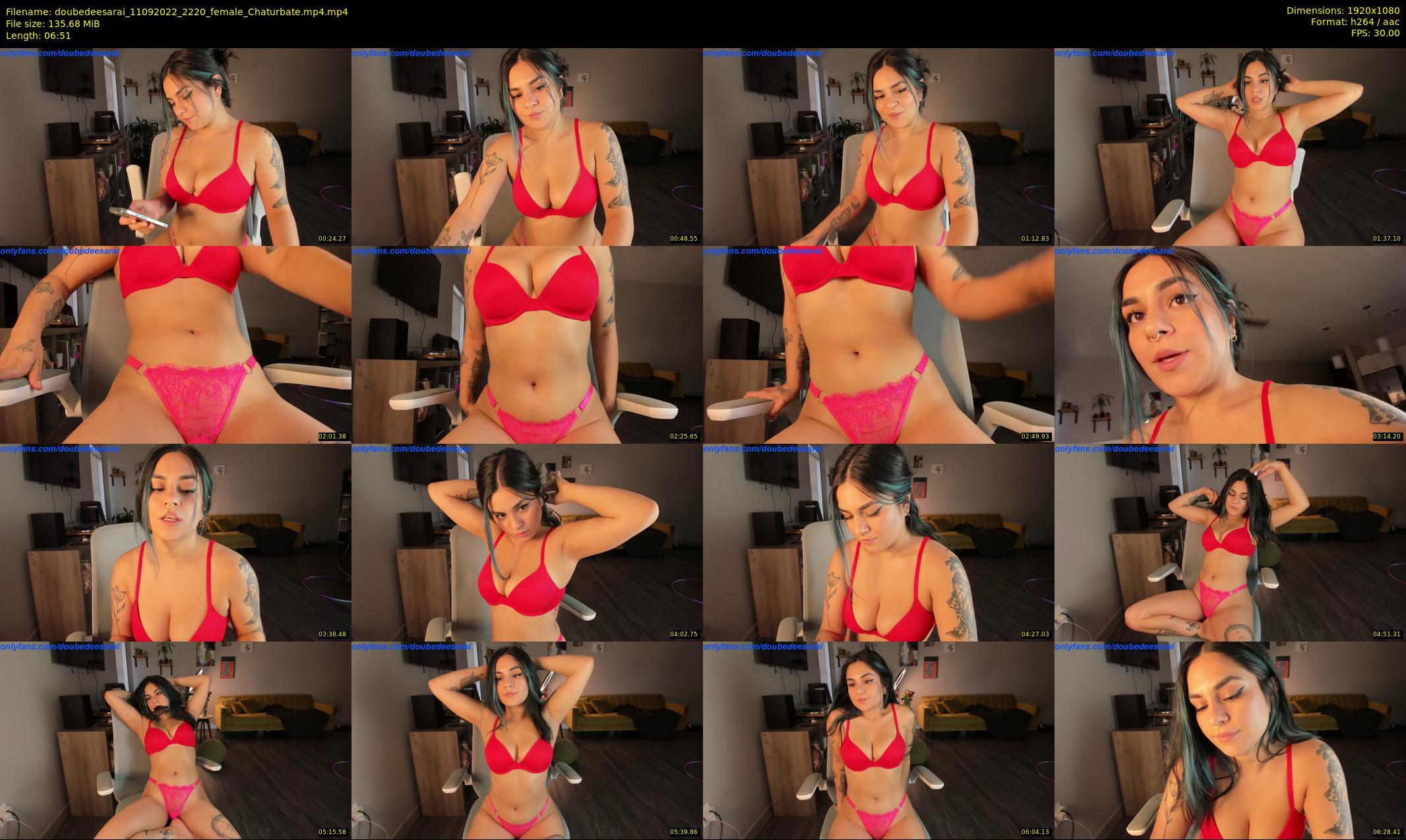 doubedeesarai — 7 minute Chaturbate female cam show recording, 1080p, Sep 11, 2022