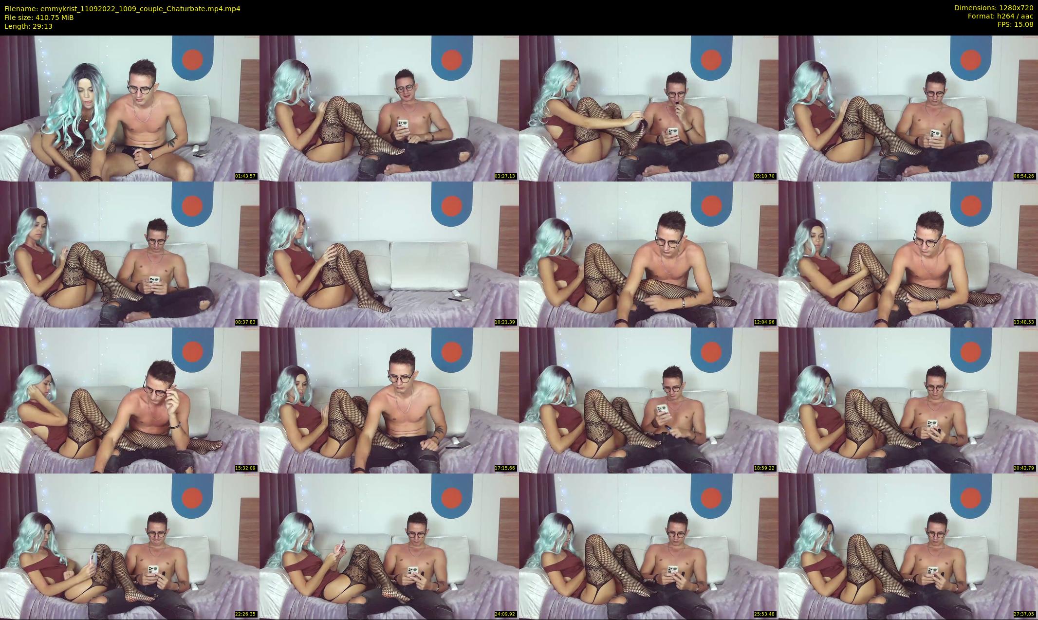 emmykrist — 30 minute Chaturbate couple cam show recording, 720p, Sep 11, 2022