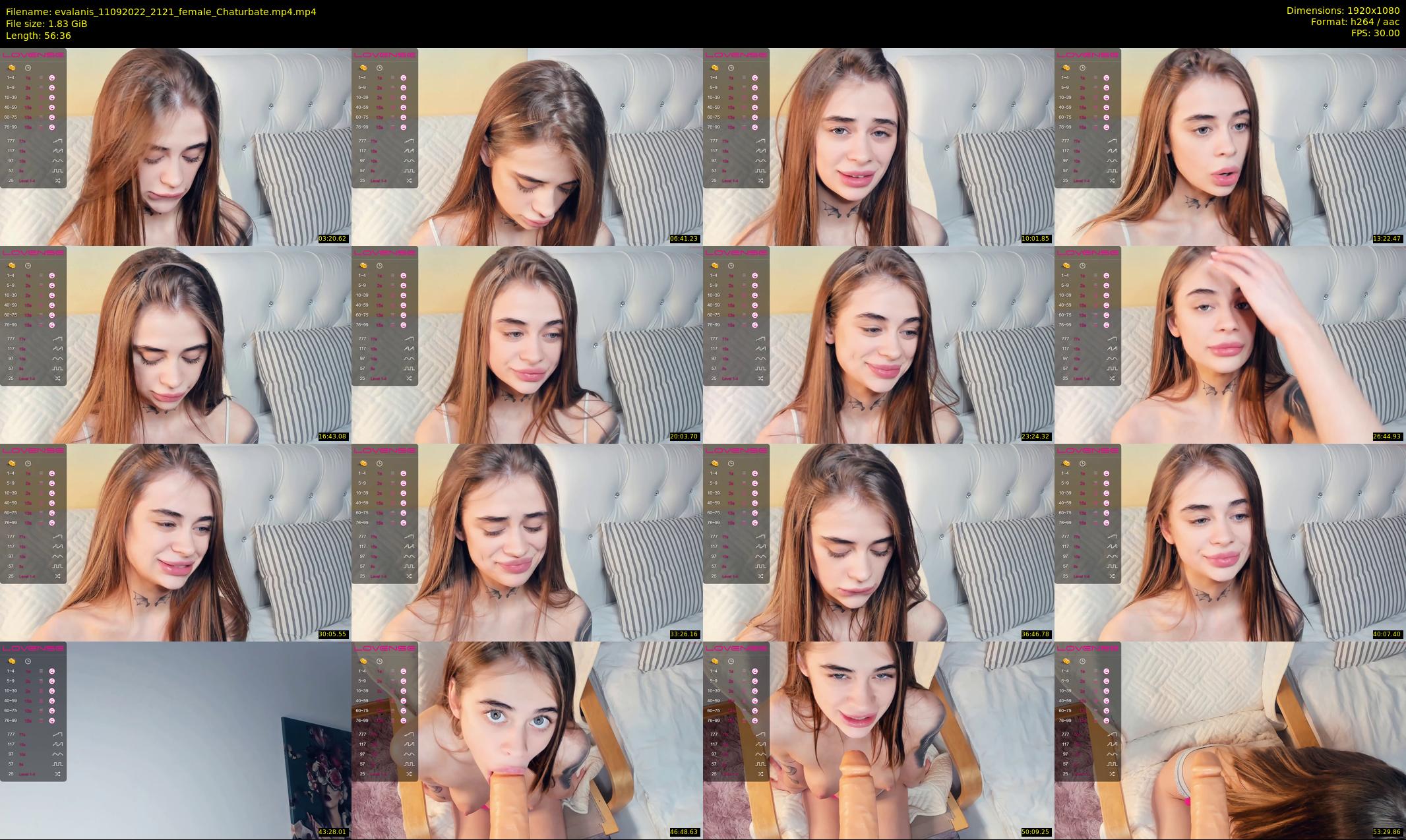 evalanis — 57 minute Chaturbate couple cam show recording, 1080p, Sep 11, 2022