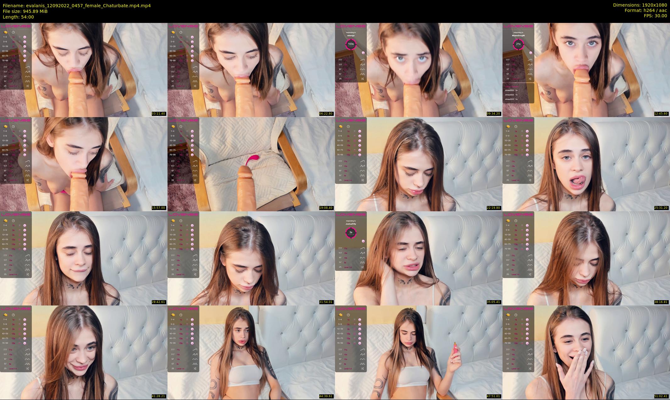 evalanis — 54 minute Chaturbate couple cam show recording, 1080p, Sep 12, 2022