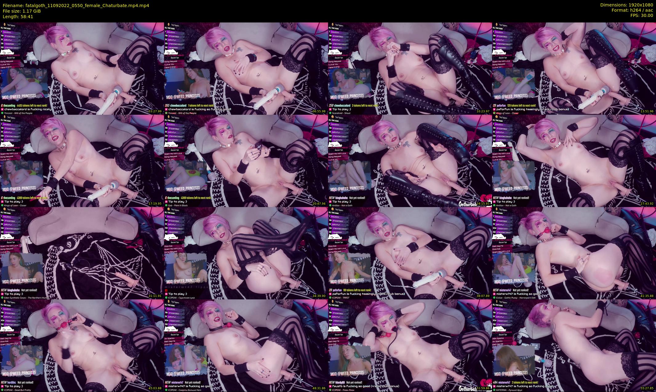 fatalgoth — 59 minute Chaturbate couple cam show recording, 1080p, Sep 11, 2022