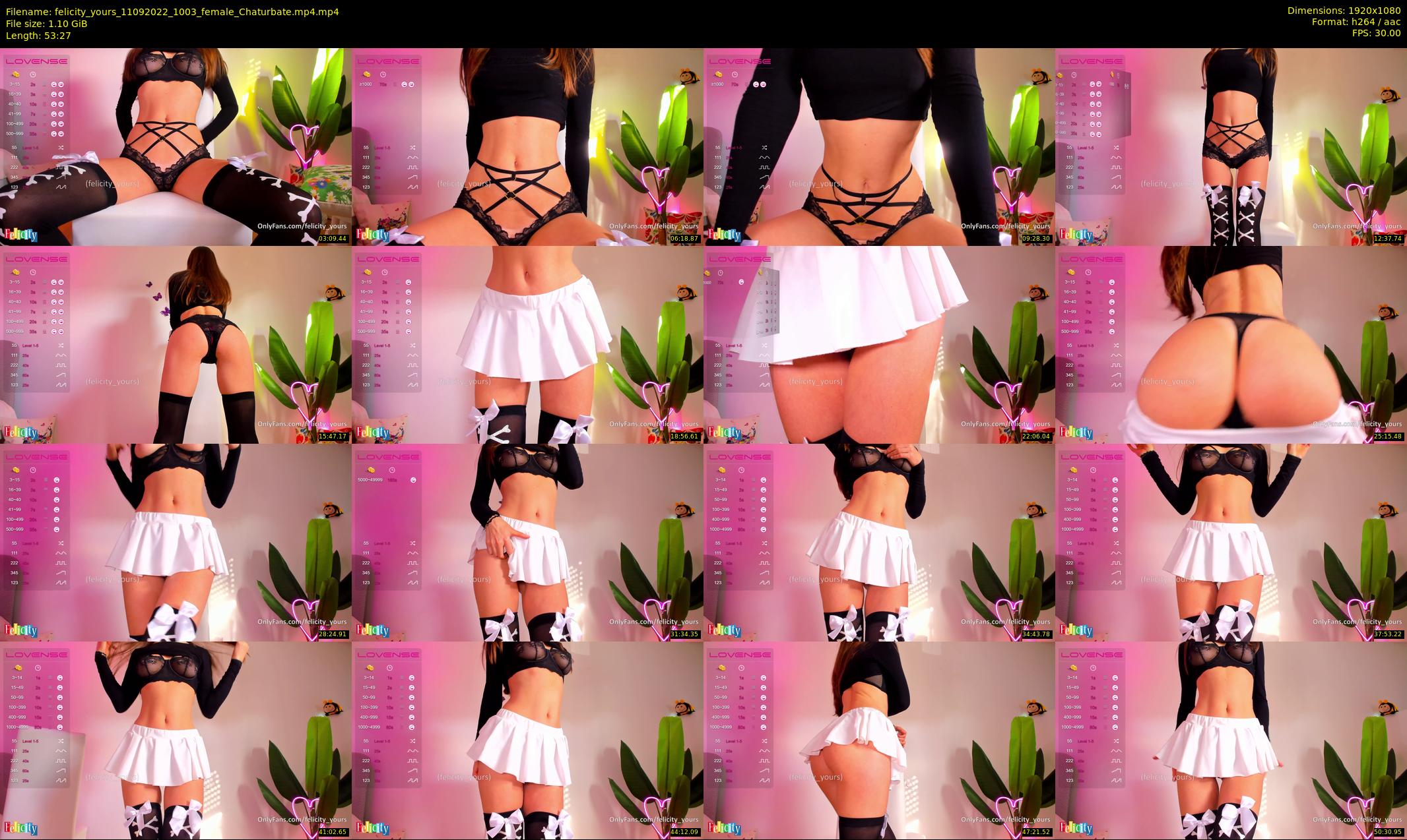 felicity_yours — 54 minute Chaturbate female cam show recording, 1080p, Sep 11, 2022