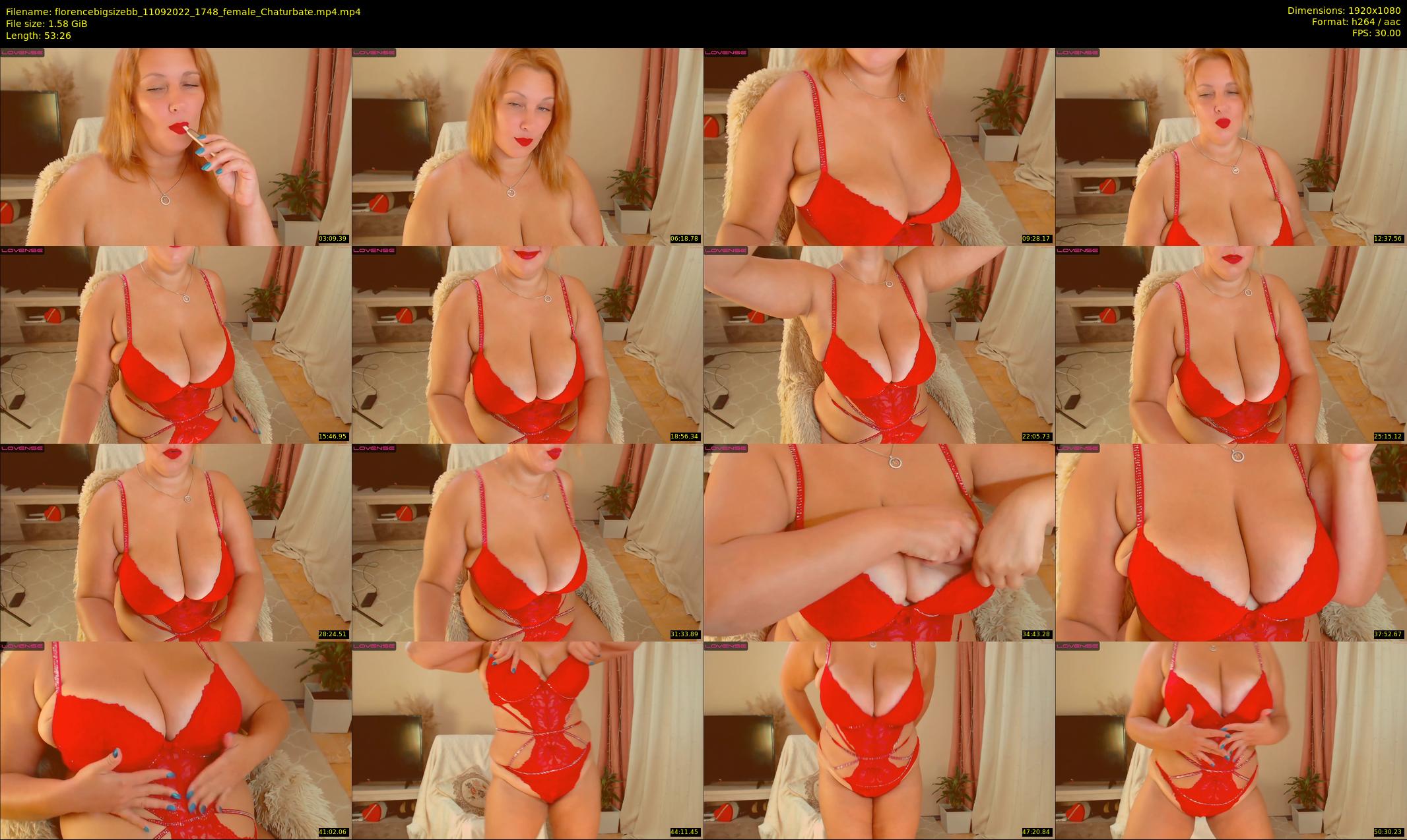 florencebigsizebb — 54 minute Chaturbate female cam show recording, 1080p, Sep 11, 2022