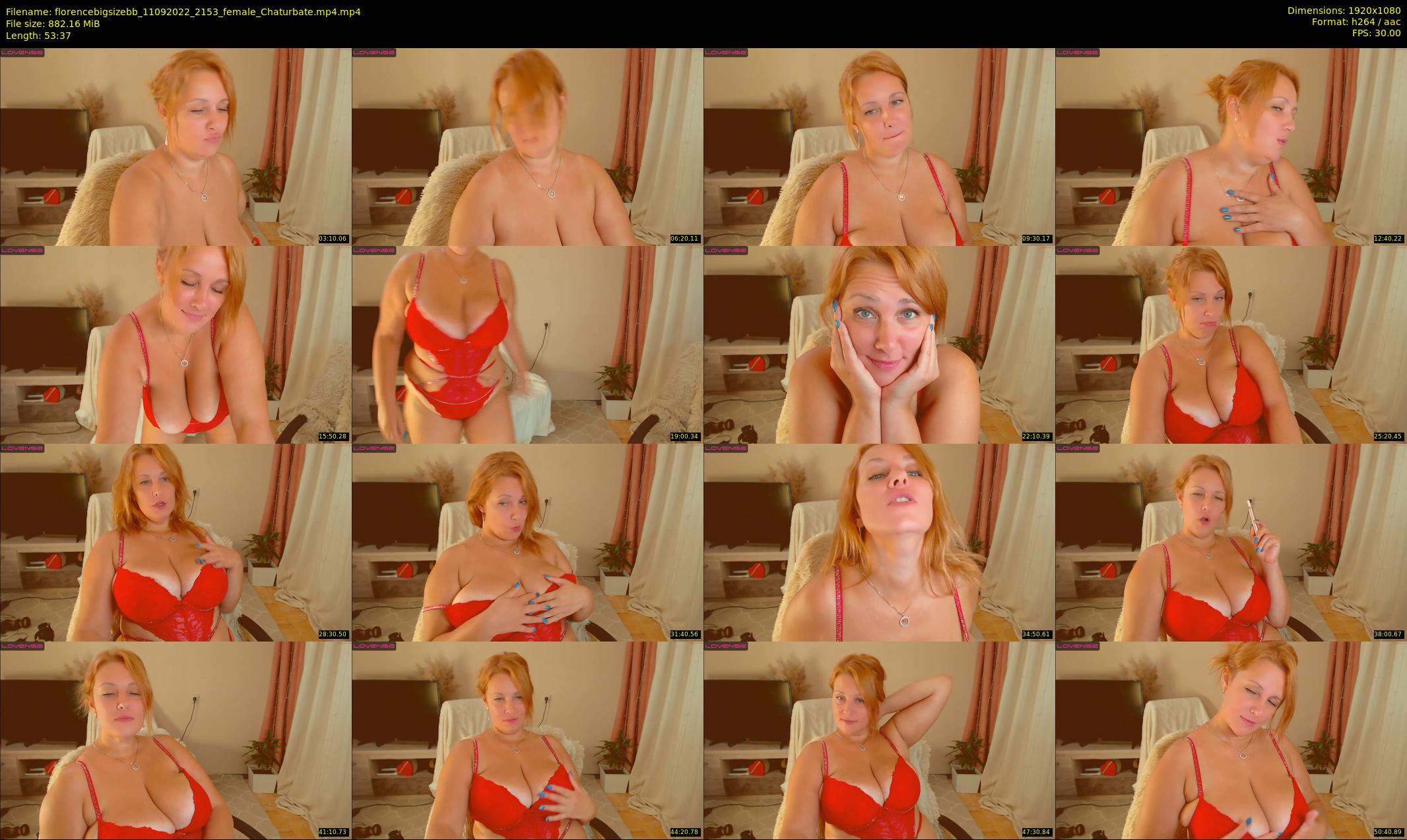 florencebigsizebb — 54 minute Chaturbate female cam show recording, 1080p, Sep 11, 2022