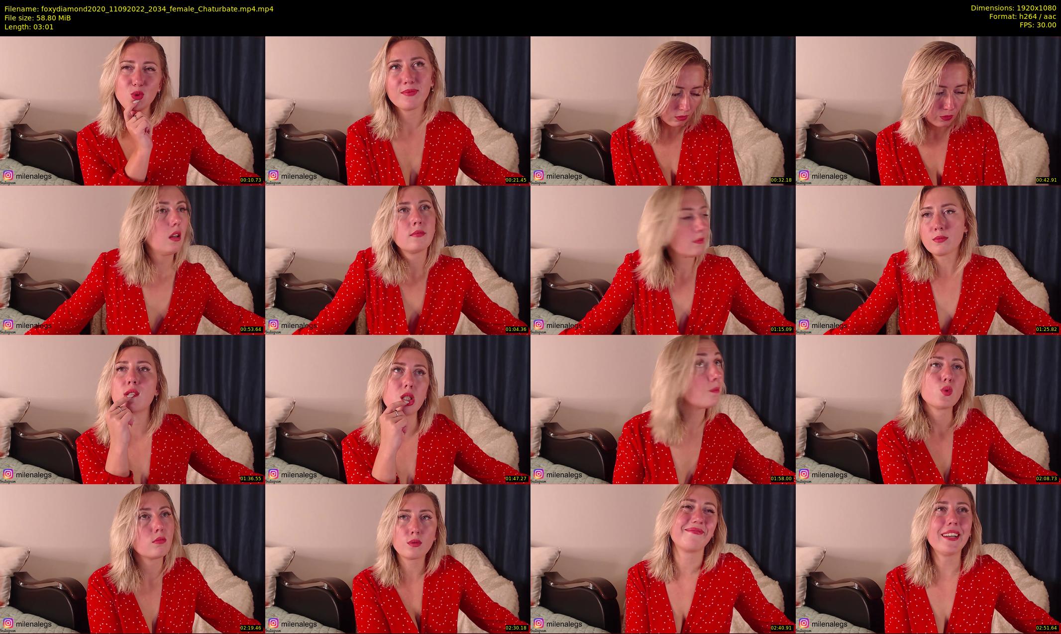 foxydiamond2020 — 4 minute Chaturbate female cam show recording, 1080p, Sep 11, 2022