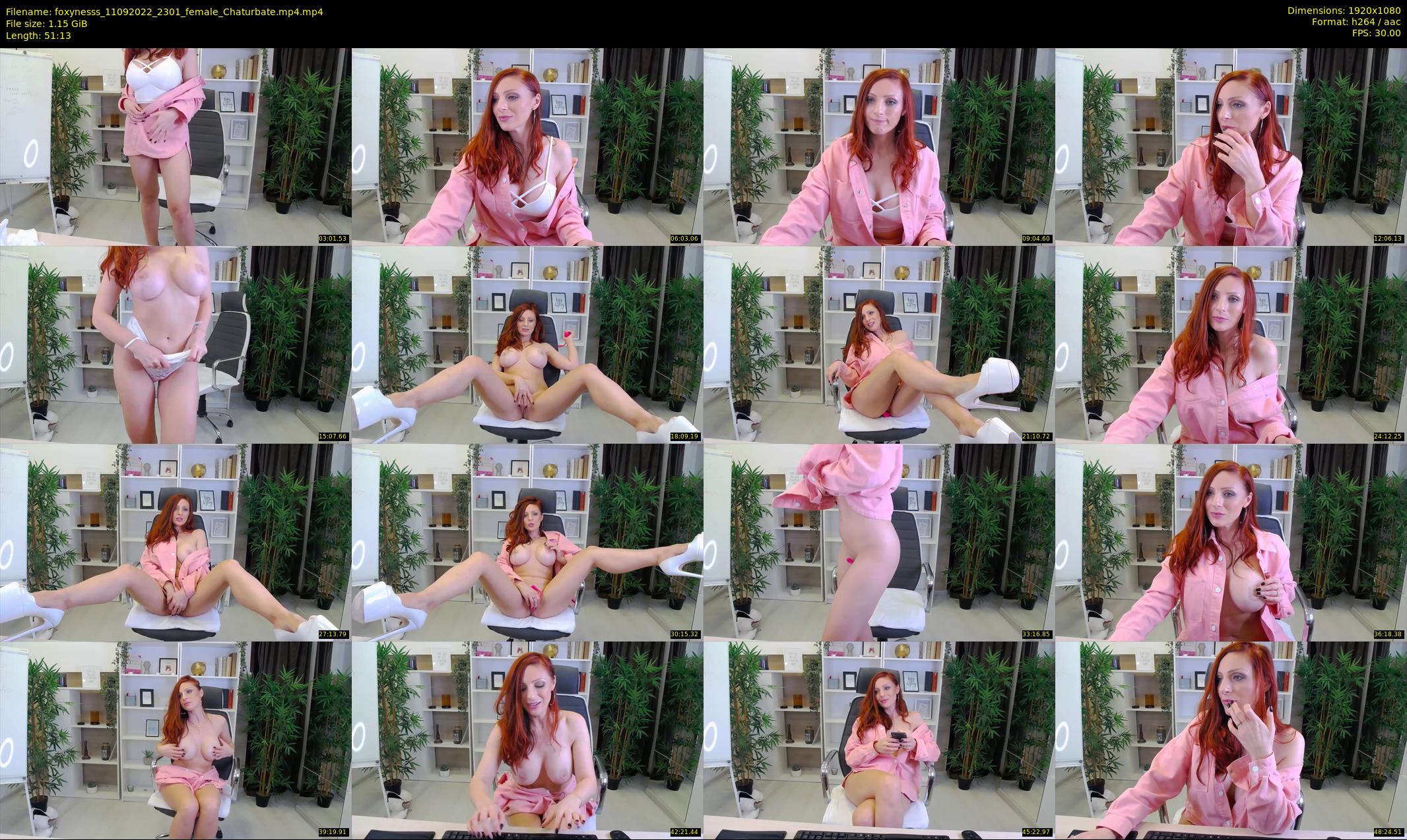 foxynesss — 52 minute Chaturbate female cam show recording, 1080p, Sep 11, 2022
