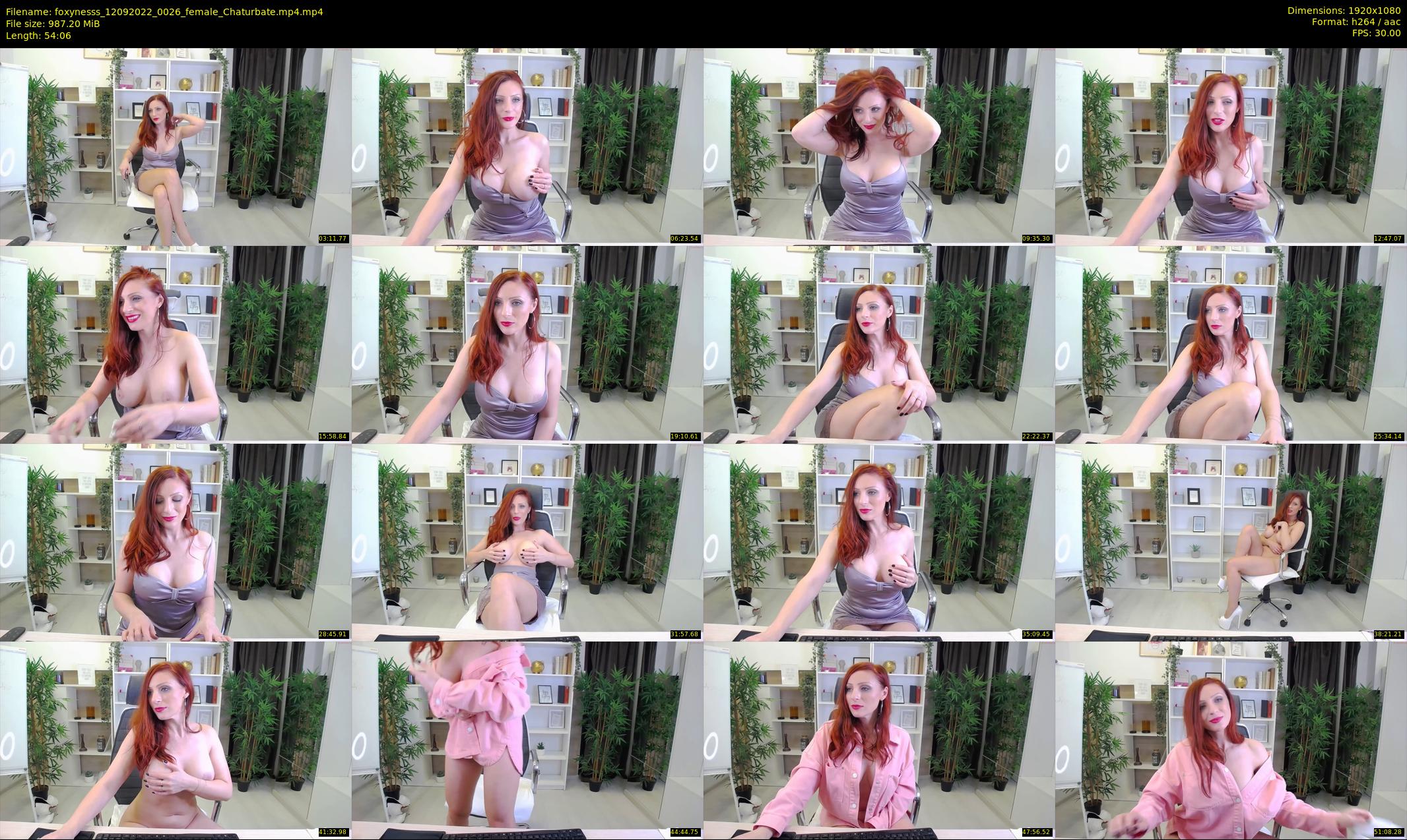 foxynesss — 55 minute Chaturbate female cam show recording, 1080p, Sep 12, 2022