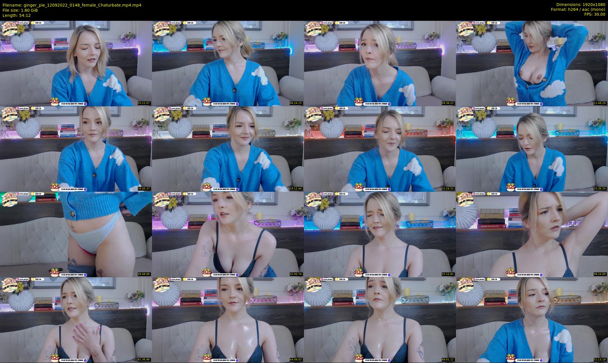 ginger_pie — 55 minute Chaturbate female cam show recording, 1080p, Sep 12, 2022