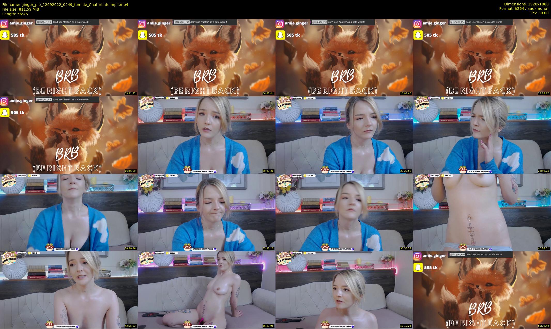 ginger_pie — 57 minute Chaturbate female cam show recording, 1080p, Sep 12, 2022