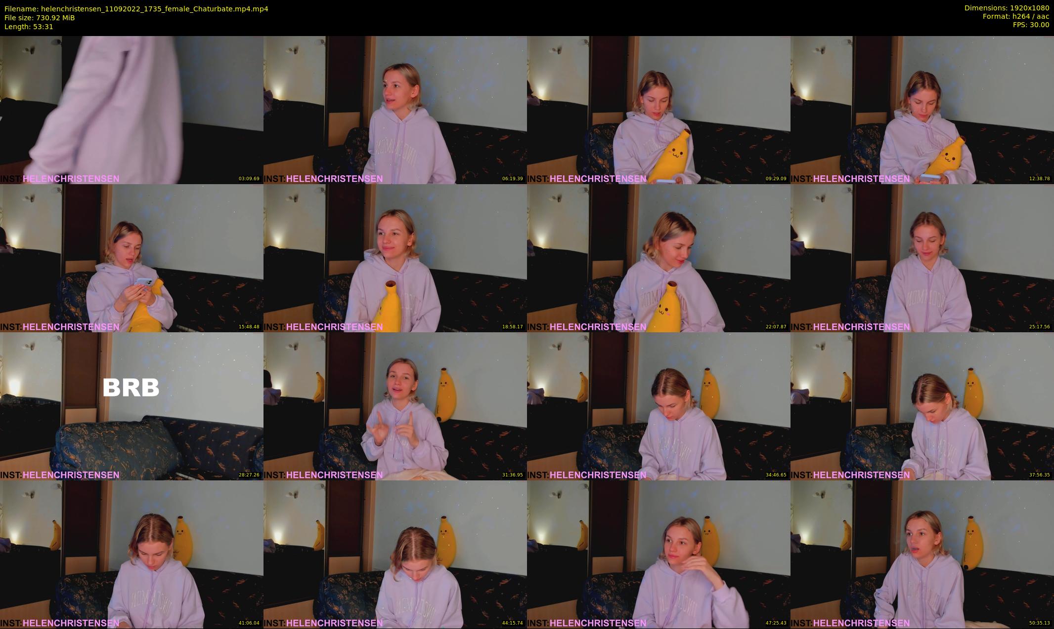 helenchristensen — 54 minute Chaturbate female cam show recording, 1080p, Sep 11, 2022