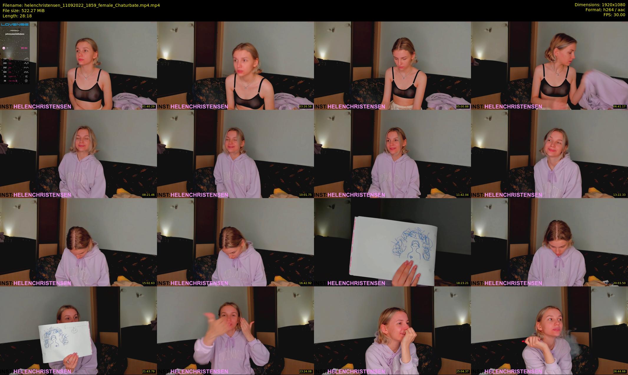 helenchristensen — 29 minute Chaturbate female cam show recording, 1080p, Sep 11, 2022