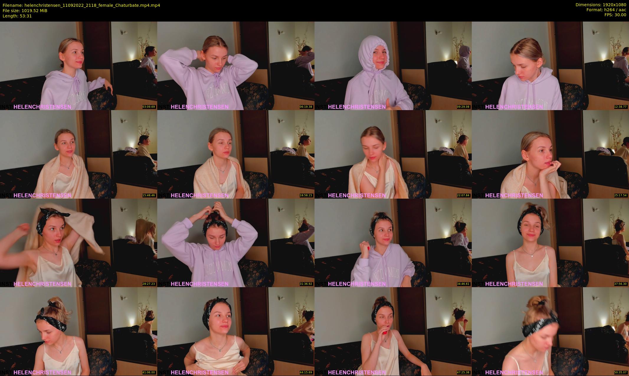 helenchristensen — 54 minute Chaturbate female cam show recording, 1080p, Sep 11, 2022