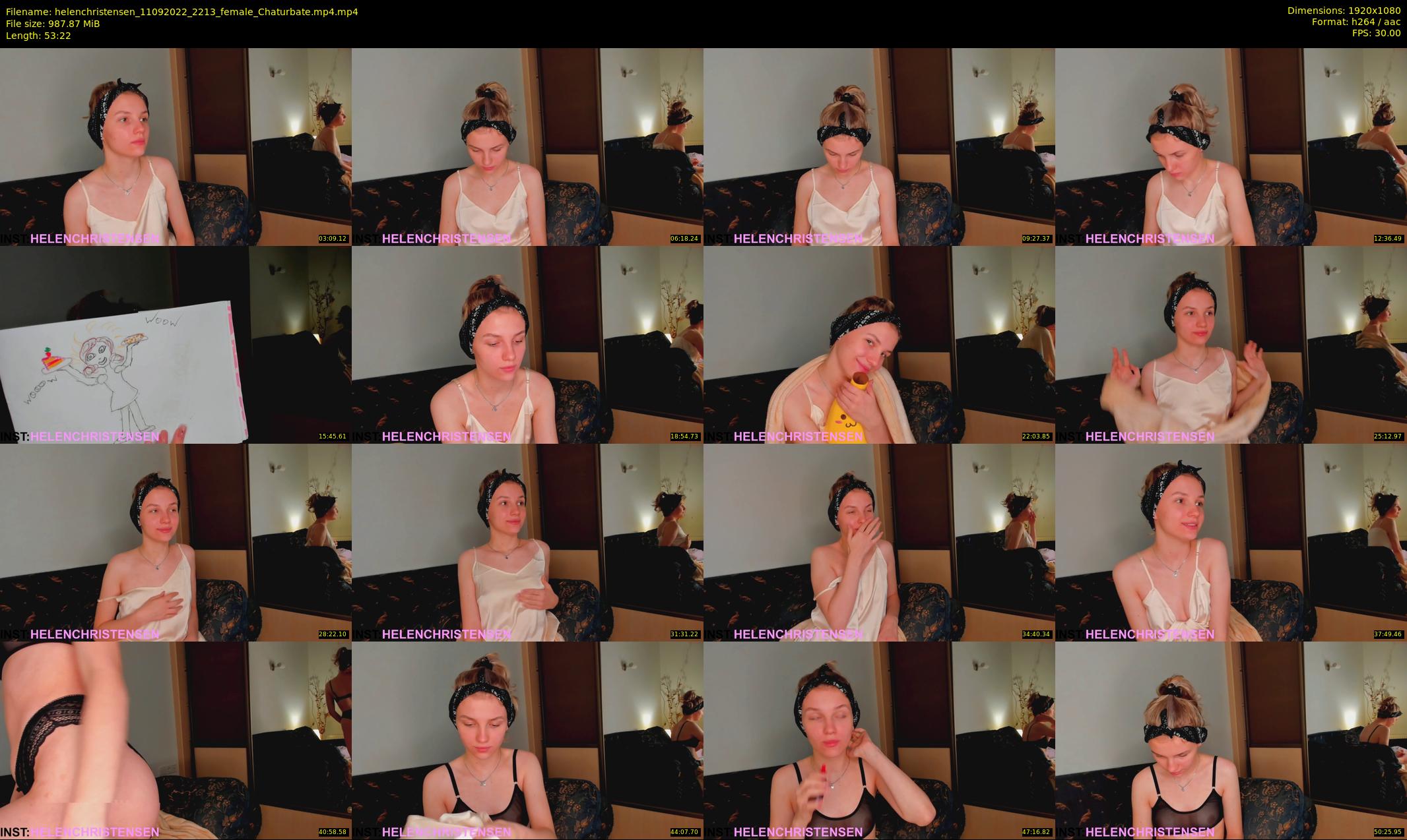 helenchristensen — 54 minute Chaturbate female cam show recording, 1080p, Sep 11, 2022