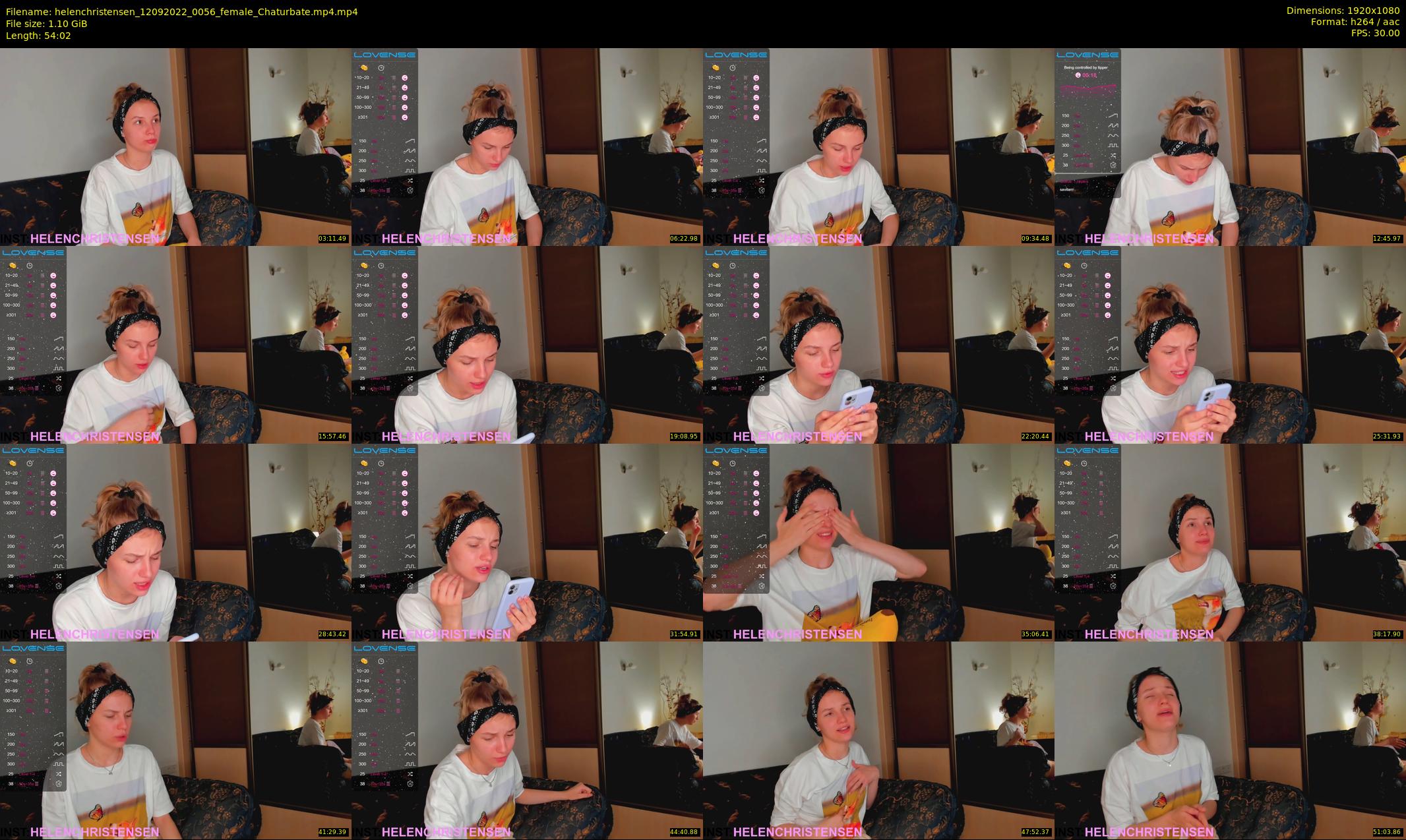 helenchristensen — 55 minute Chaturbate female cam show recording, 1080p, Sep 12, 2022
