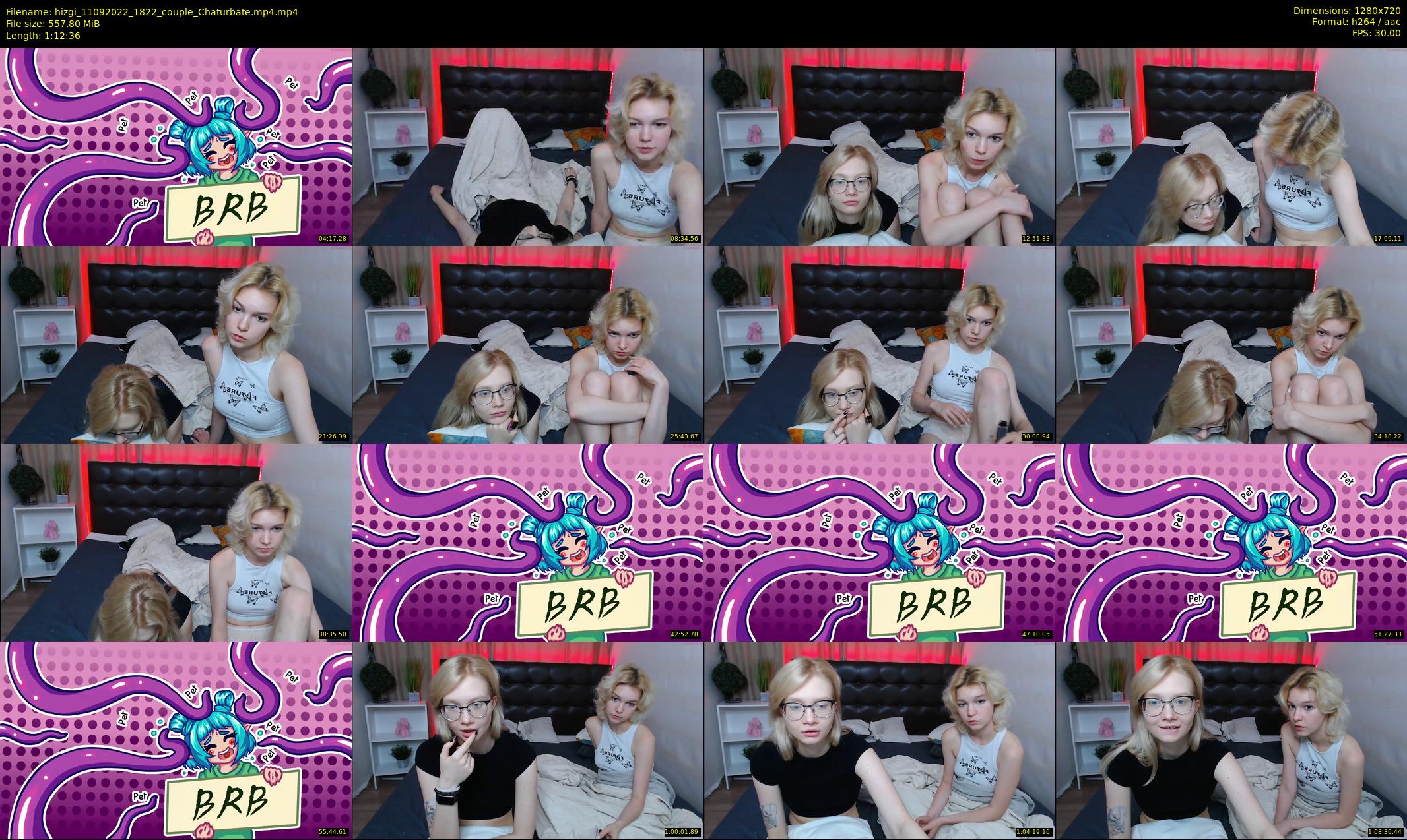 hizgi — 73 minute Chaturbate couple cam show recording, 720p, Sep 11, 2022