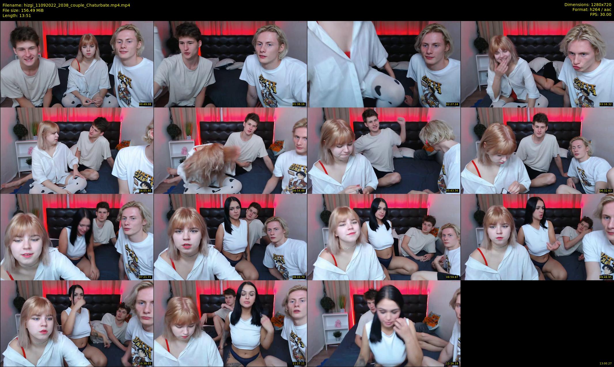 hizgi — 14 minute Chaturbate couple cam show recording, 720p, Sep 11, 2022