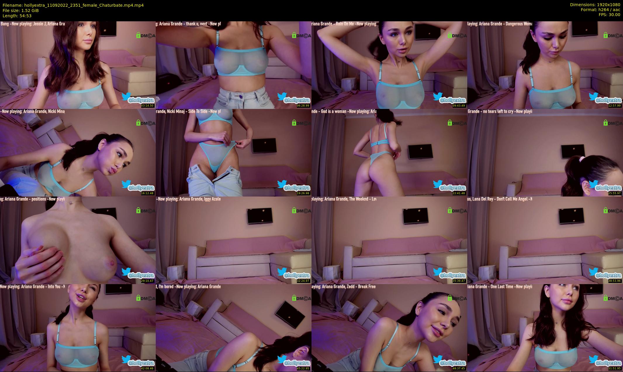 hollyextra — 55 minute Chaturbate female cam show recording, 1080p, Sep 11, 2022