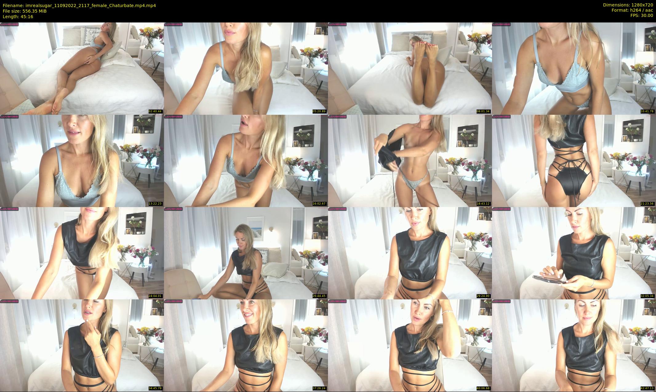imrealsugar — 46 minute Chaturbate female cam show recording, 720p, Sep 11, 2022