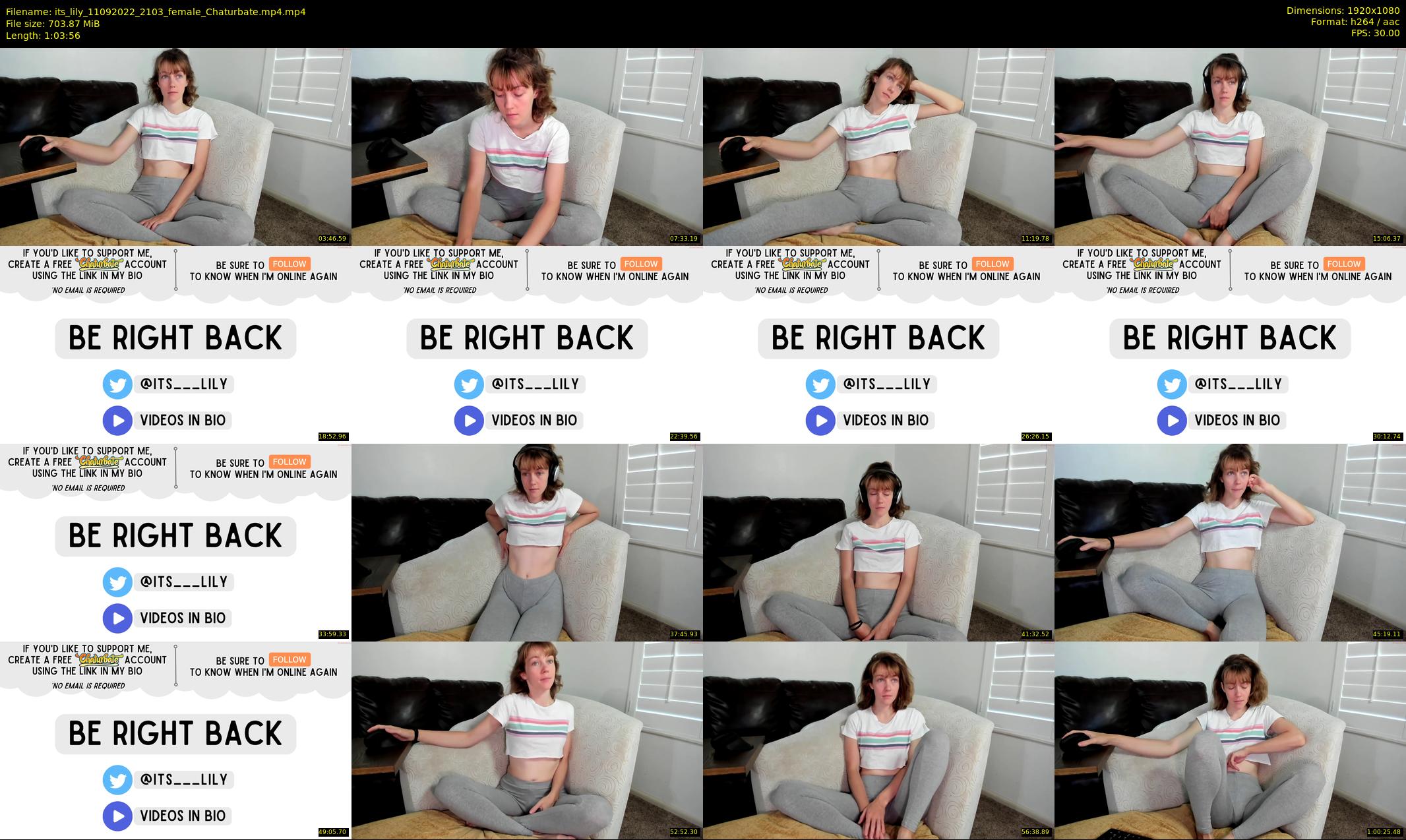 its_lily — 64 minute Chaturbate female cam show recording, 1080p, Sep 11, 2022
