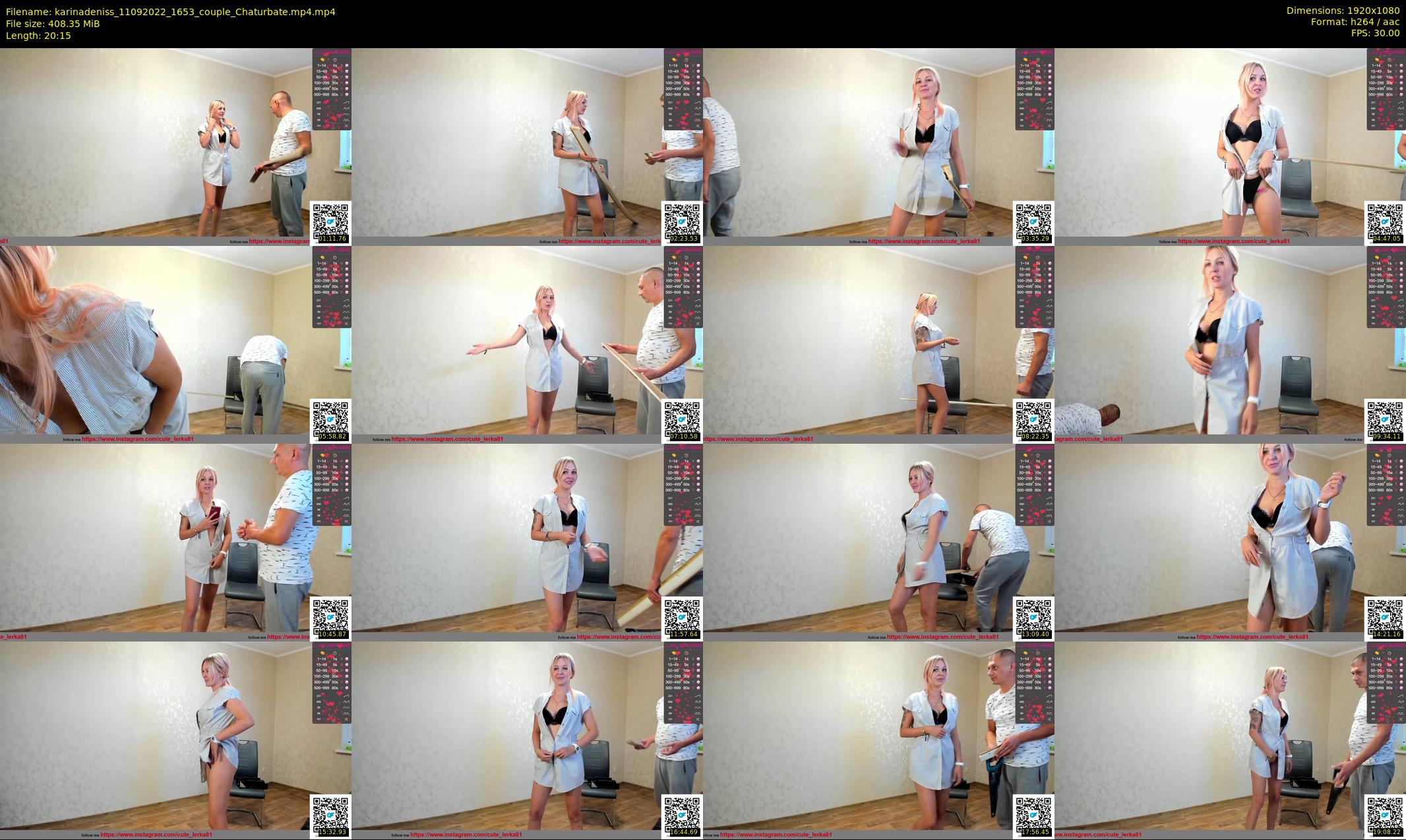 karinadeniss — 21 minute Chaturbate couple cam show recording, 1080p, Sep 11, 2022