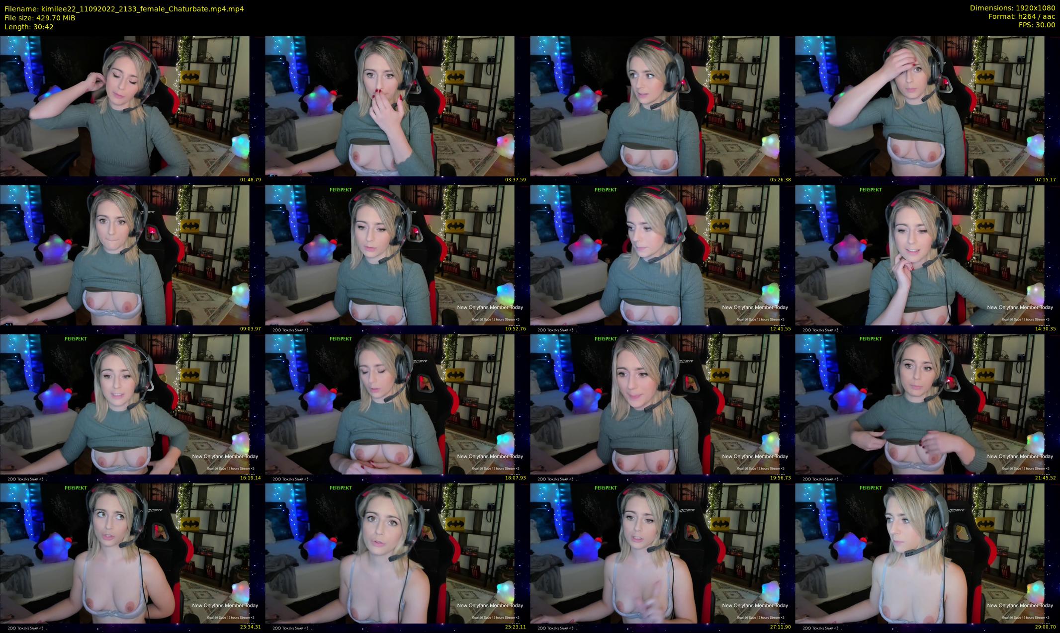 kimilee22 — 31 minute Chaturbate female cam show recording, 1080p, Sep 11, 2022