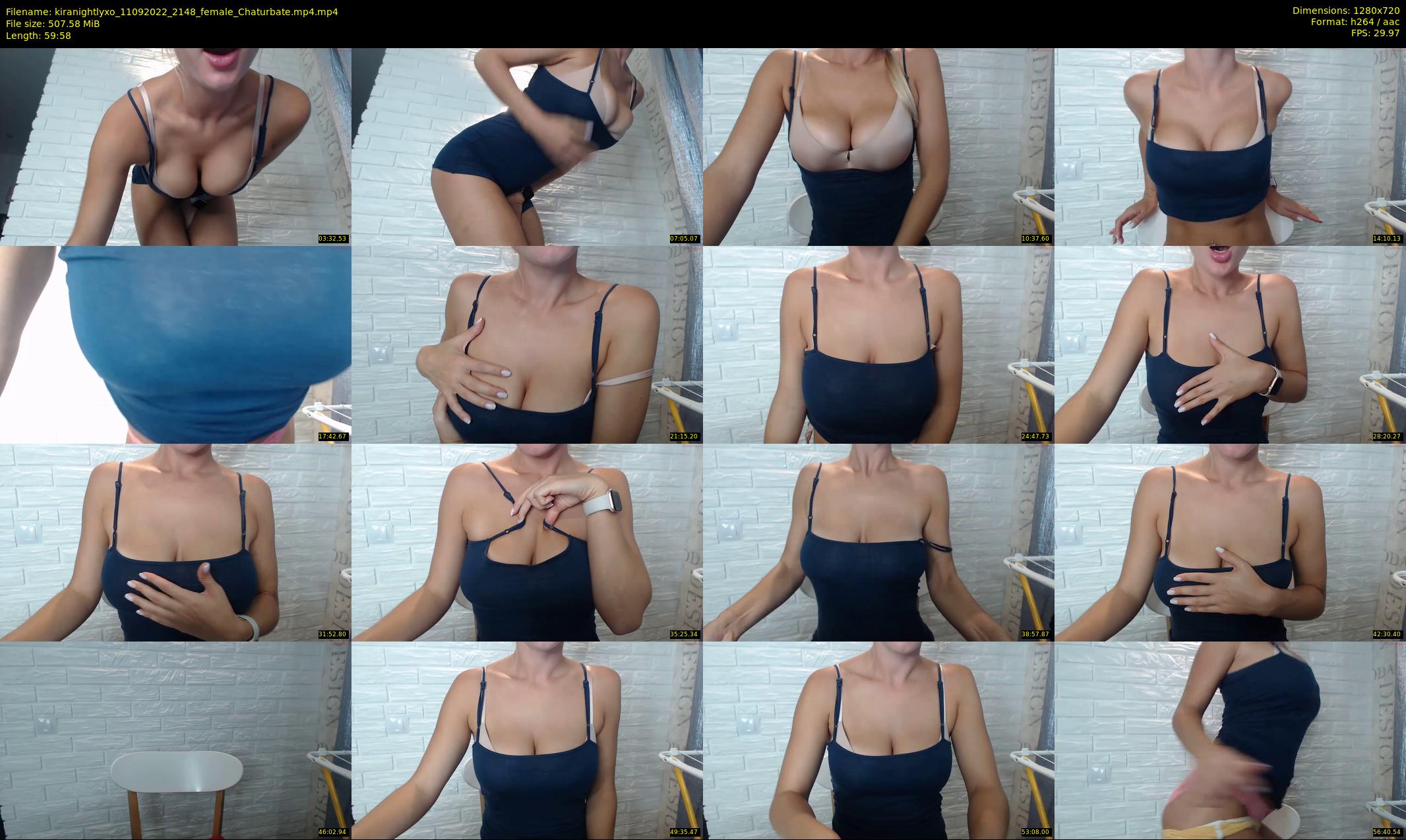 kiranightlyxo — 60 minute Chaturbate female cam show recording, 720p, Sep 11, 2022