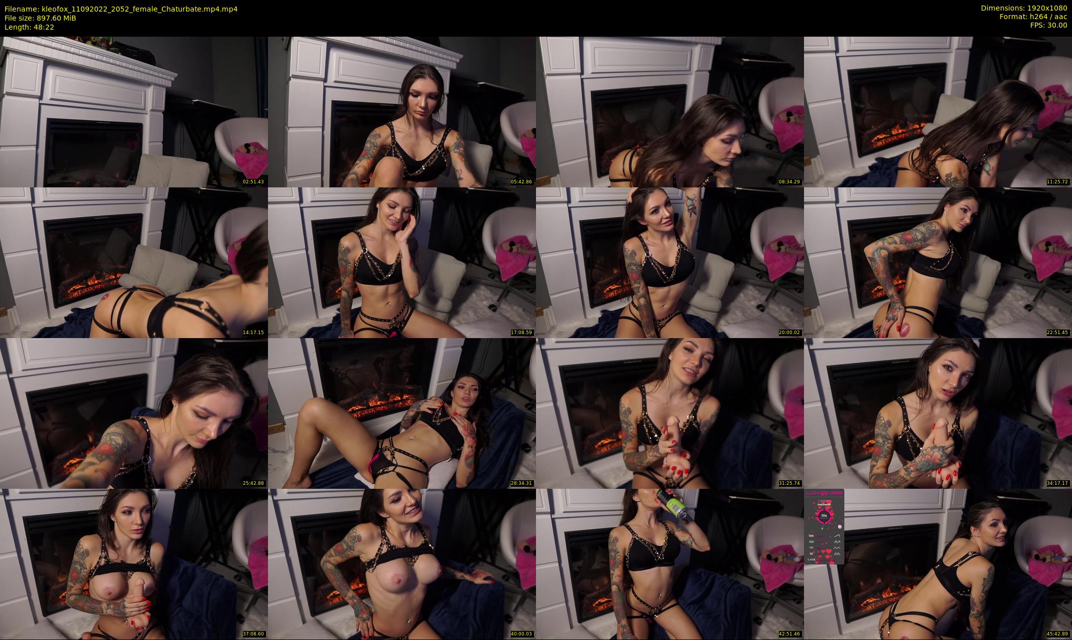 kleofox — 49 minute Chaturbate female cam show recording, 1080p, Sep 11, 2022