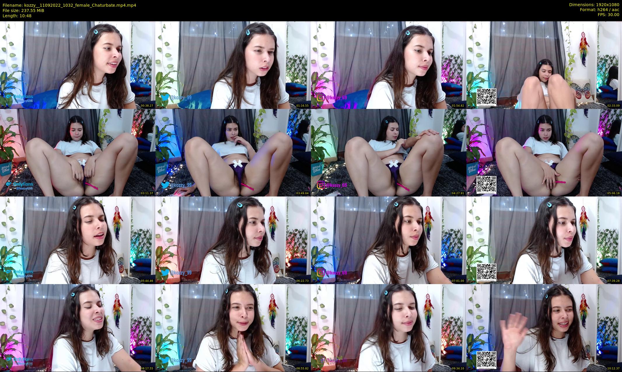 kozzy_ — 11 minute Chaturbate female cam show recording, 1080p, Sep 11, 2022