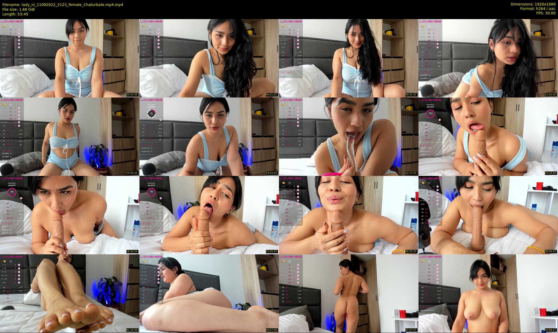 lady_ni — 54 minute Chaturbate female cam show recording, 1080p, Sep 11, 2022