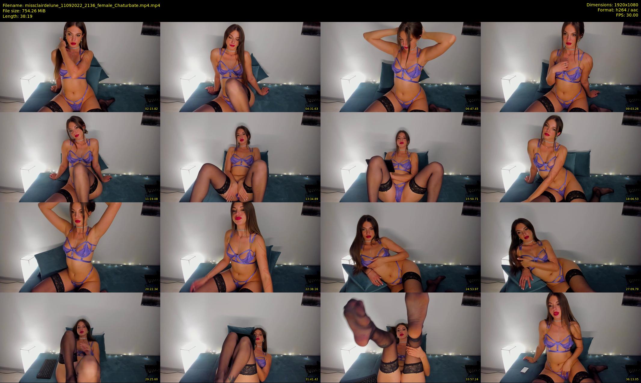 missclairdelune — 39 minute Chaturbate female cam show recording, 1080p, Sep 11, 2022