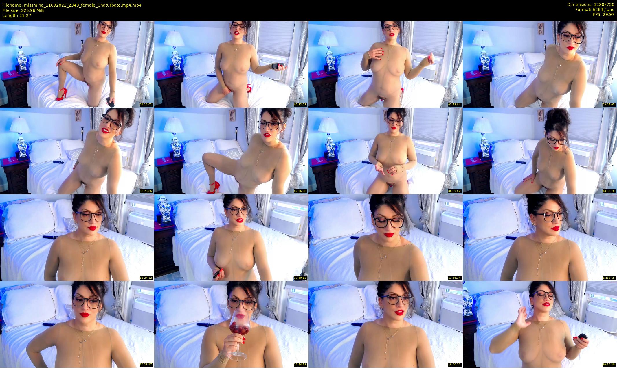 missmina — 22 minute Chaturbate female cam show recording, 720p, Sep 11, 2022