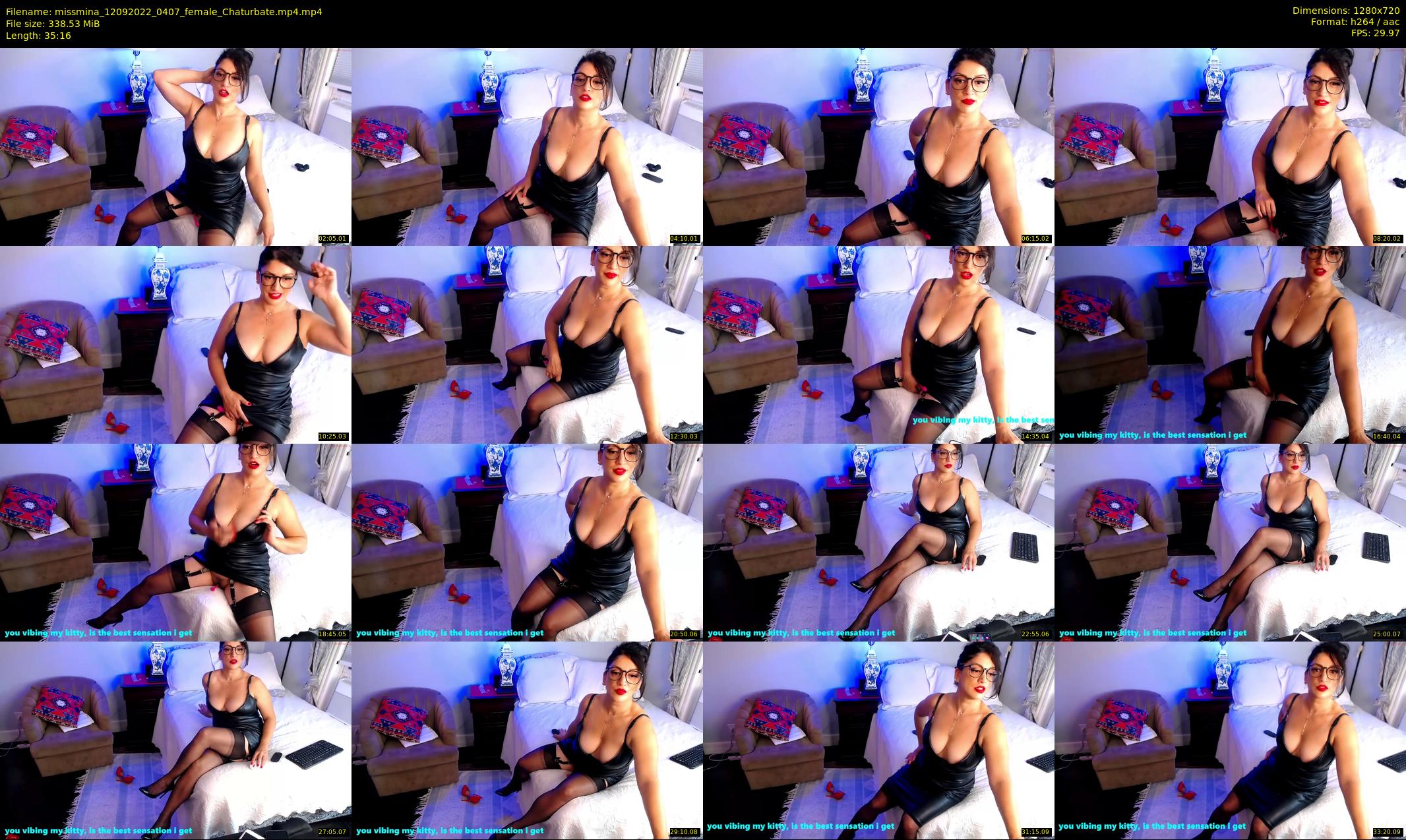 missmina — 36 minute Chaturbate female cam show recording, 720p, Sep 12, 2022