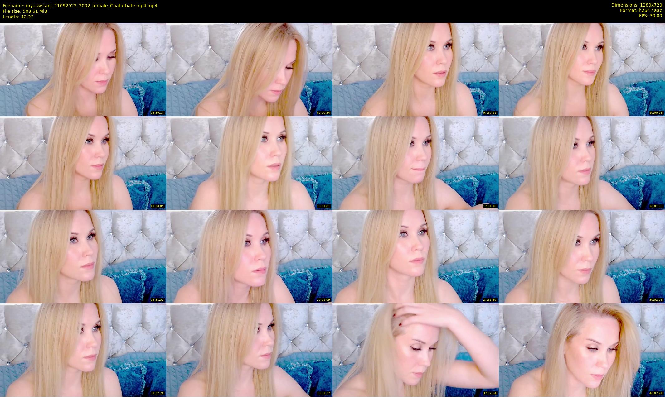 myassistant — 43 minute Chaturbate female cam show recording, 720p, Sep 11, 2022