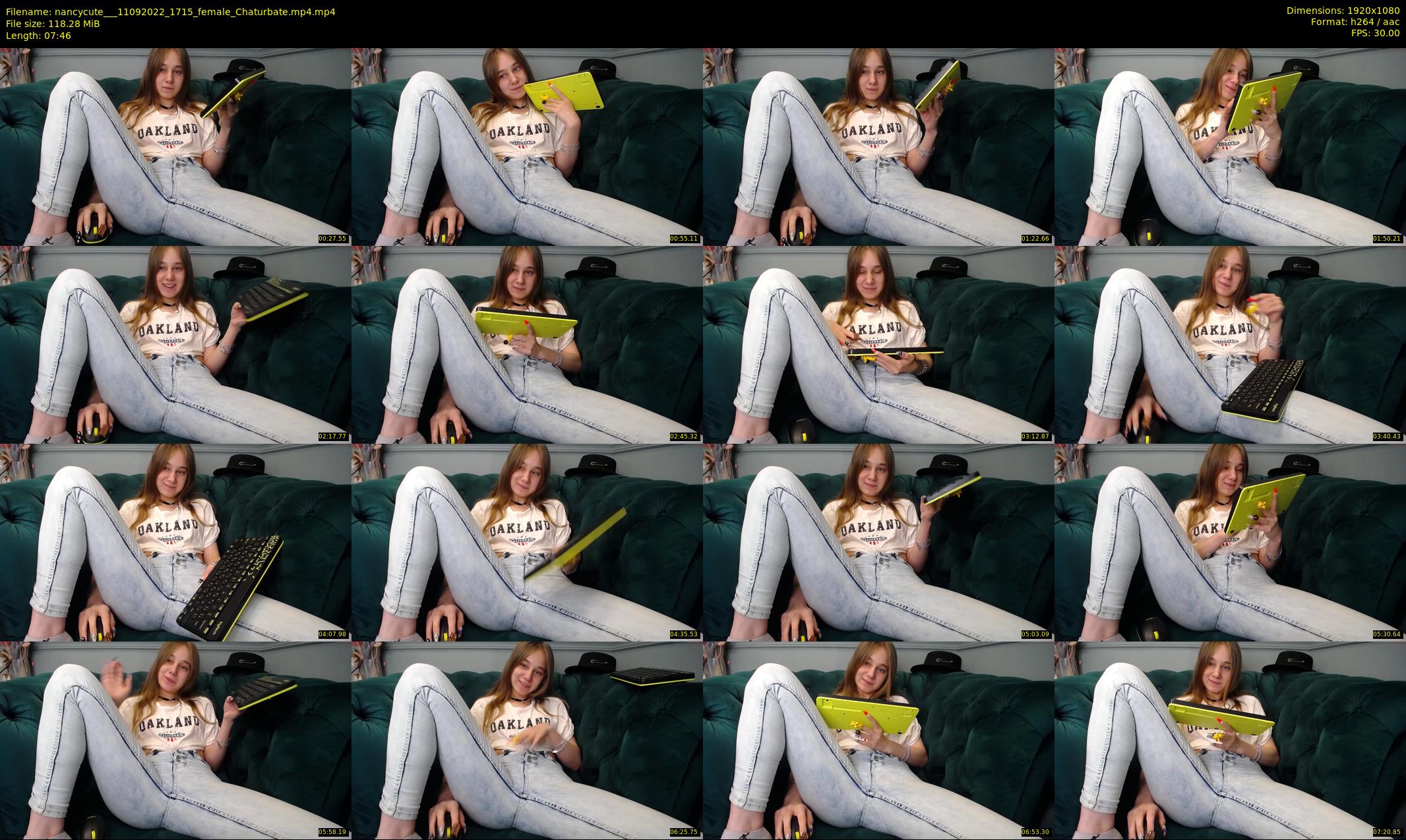 nancycute__ — 8 minute Chaturbate female cam show recording, 1080p, Sep 11, 2022