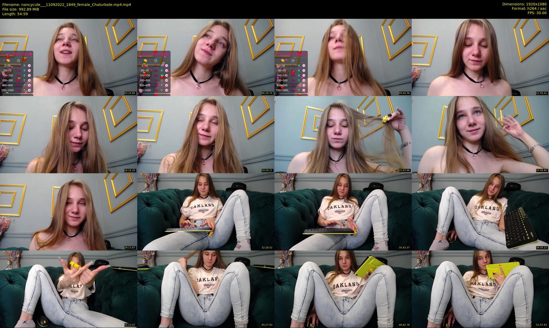 nancycute__ — 55 minute Chaturbate female cam show recording, 1080p, Sep 11, 2022